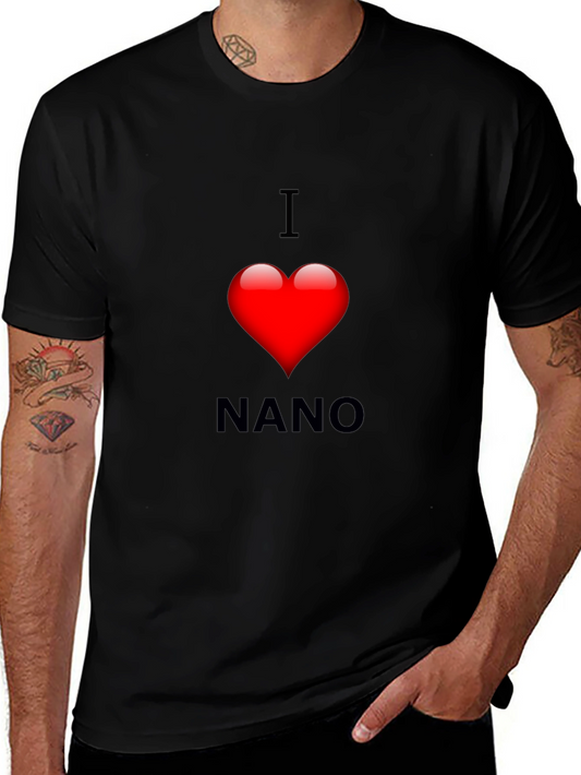 I Heart Nano Black Tee - Love Cryptocurrency T-Shirt
