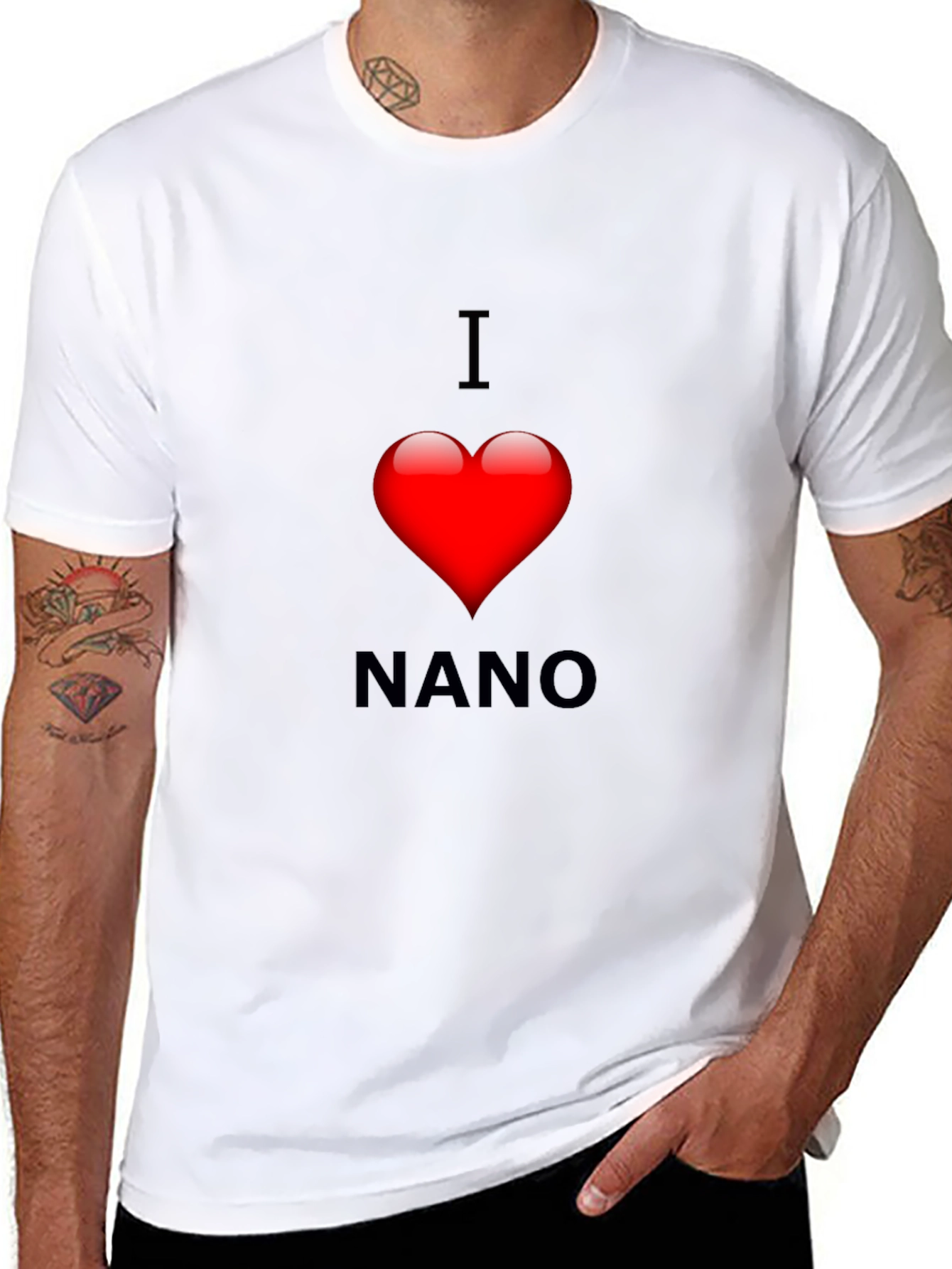 I Heart Nano Black Tee - Love Cryptocurrency T-Shirt