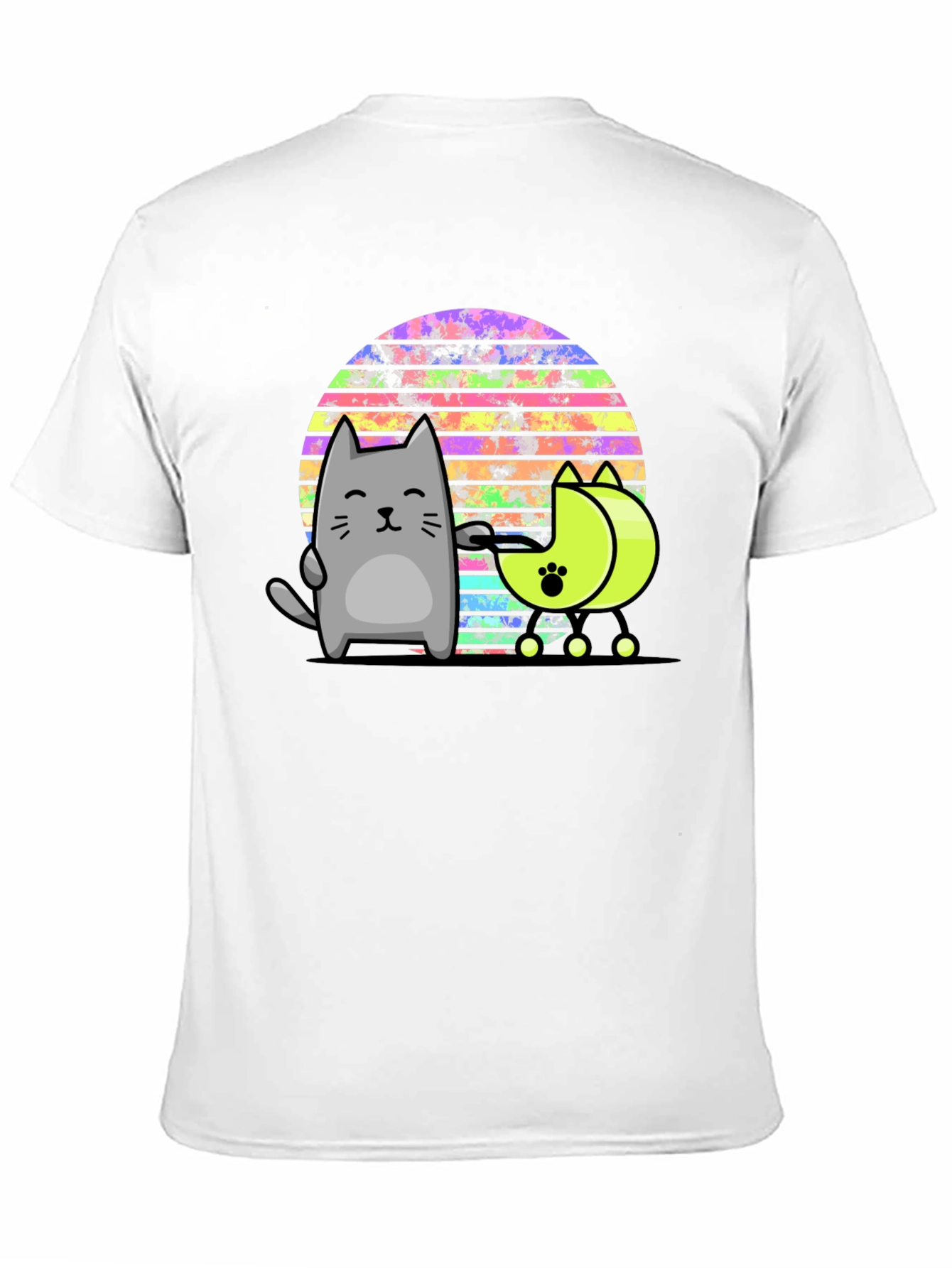 Retro Cat T-Shirt - Cool Cartoon Design