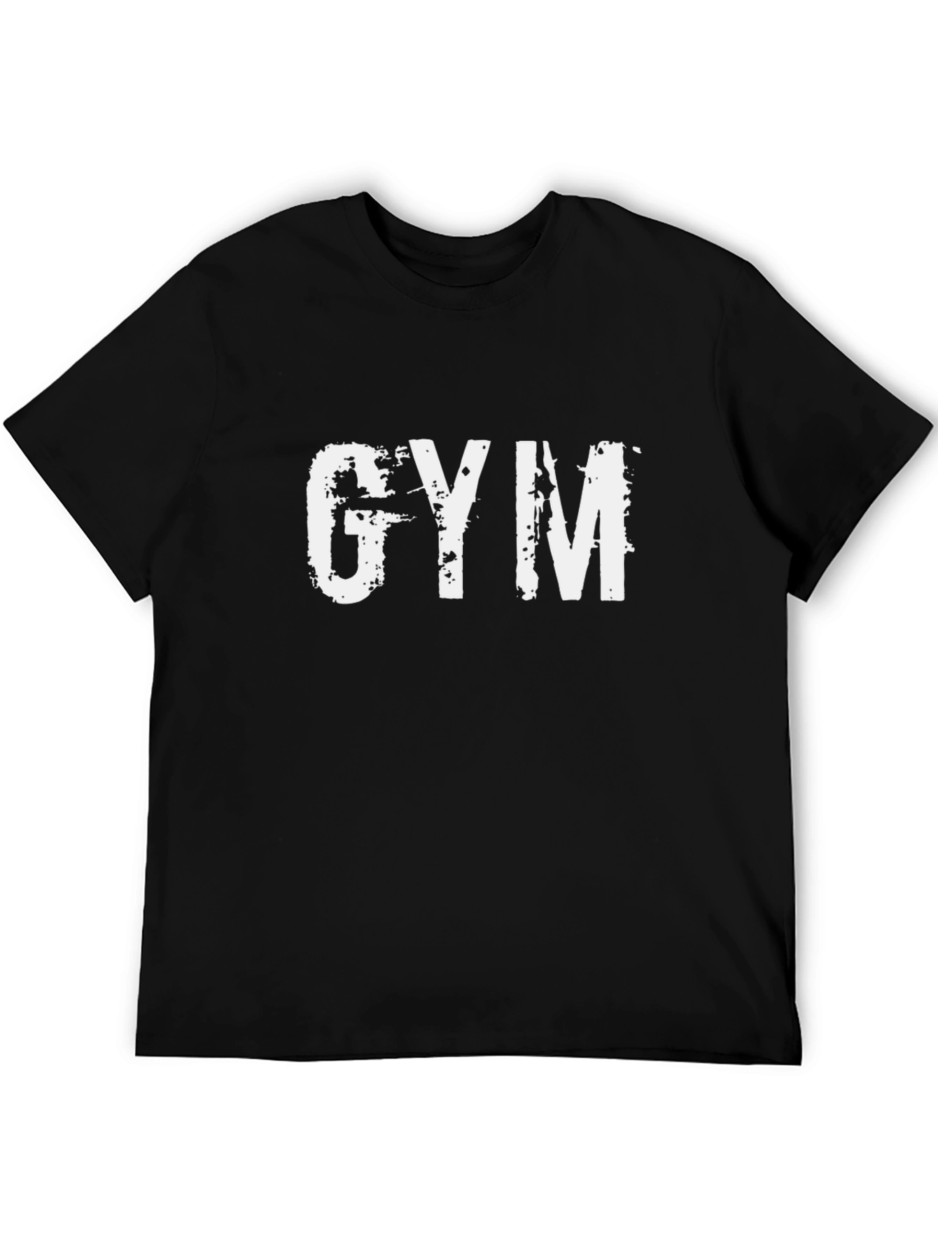Gym T-Shirt - Distressed Print Workout Apparel