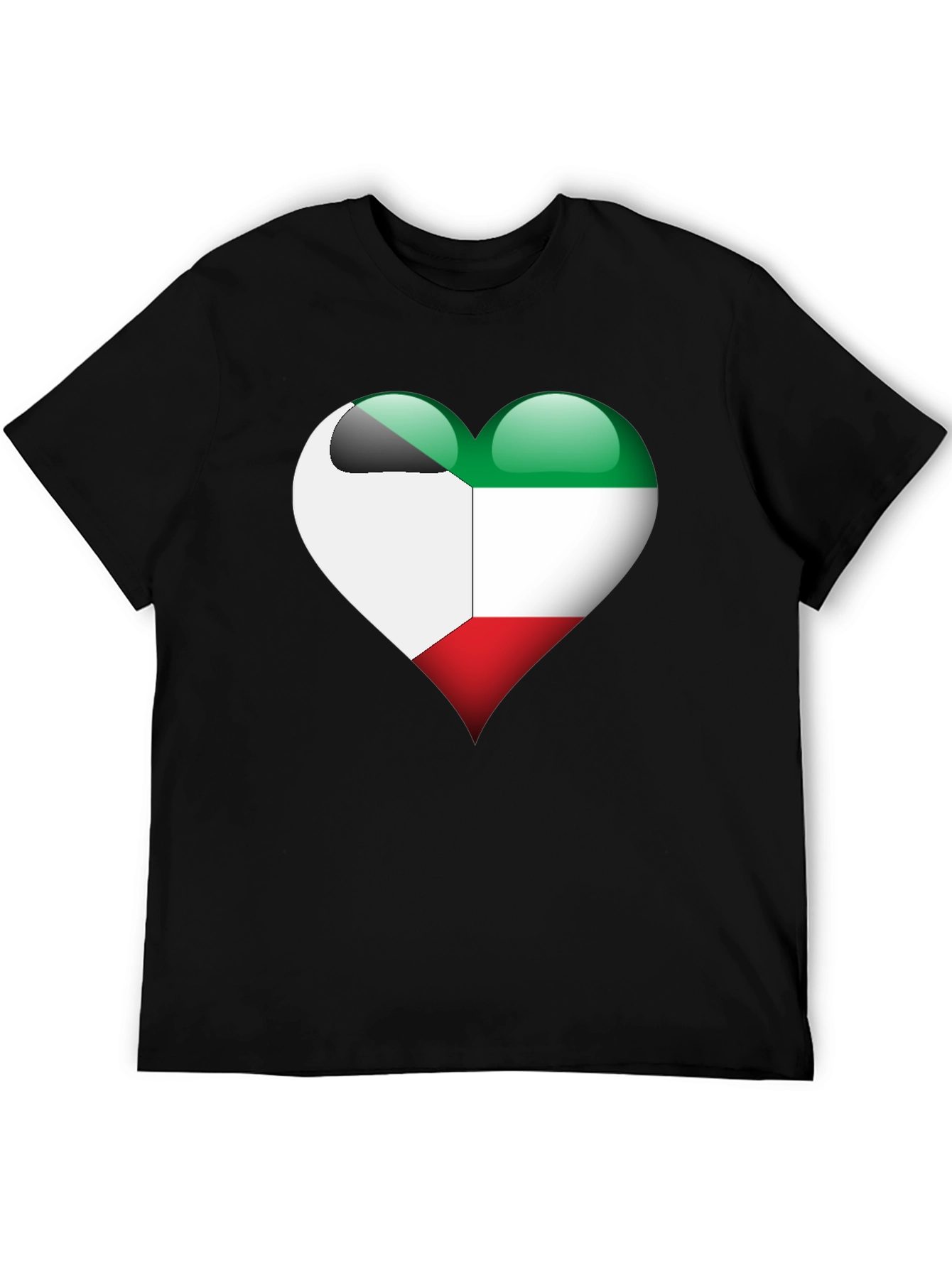 Kuwait Flag Heart T-Shirt - Show Your Love!