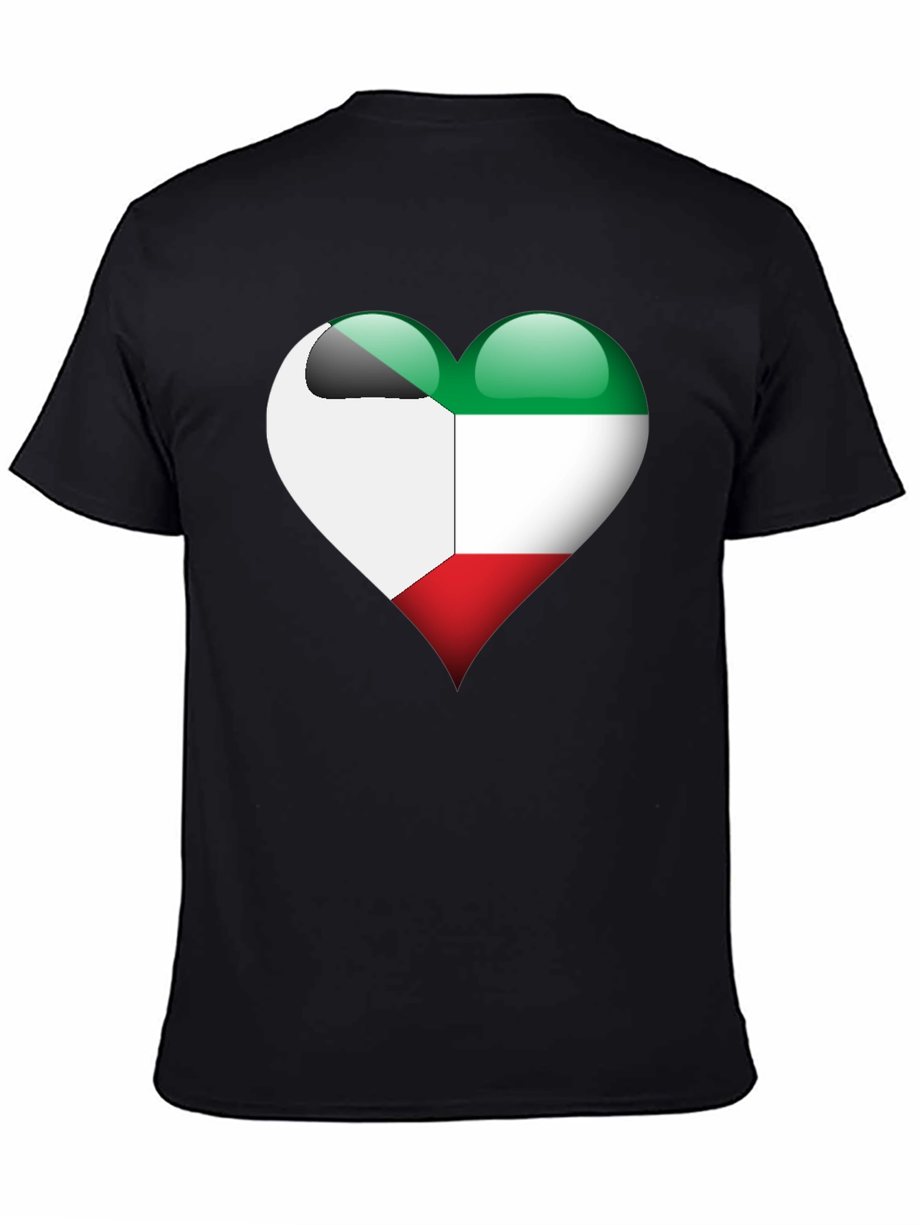 Kuwait Flag Heart T-Shirt - Show Your Love!
