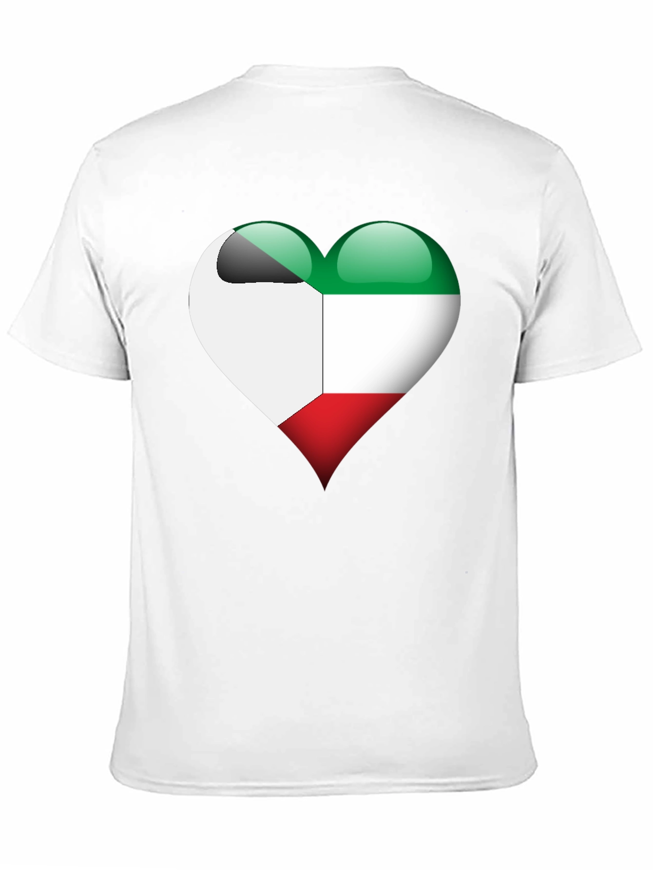 Kuwait Flag Heart T-Shirt - Show Your Love!