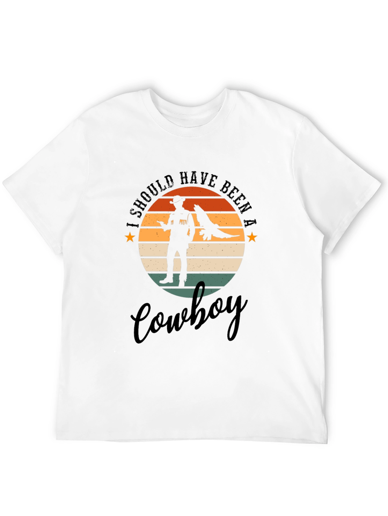 Retro Cowboy T-Shirt - Western Style Graphic Tee