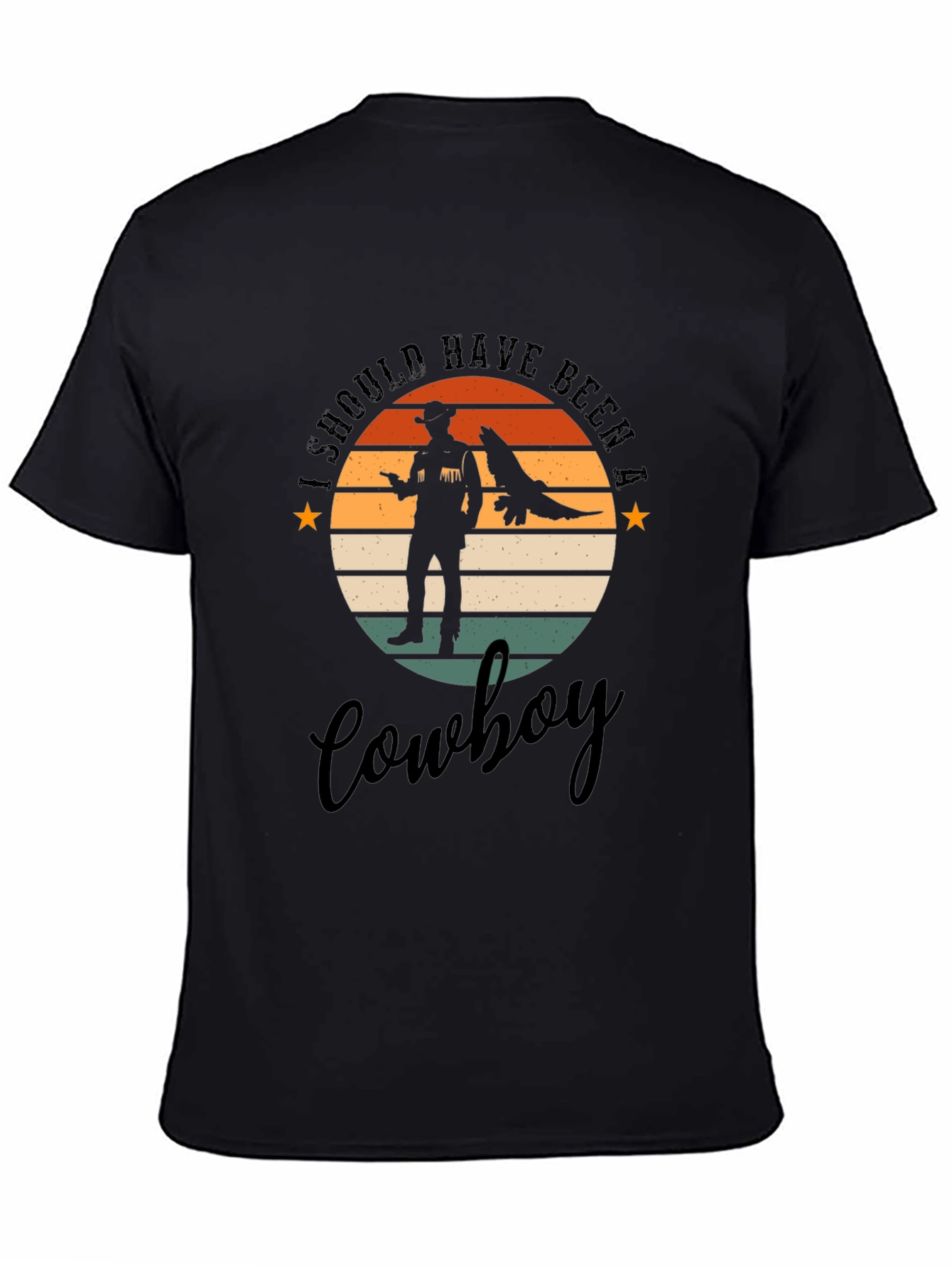 Retro Cowboy T-Shirt - Western Style Graphic Tee