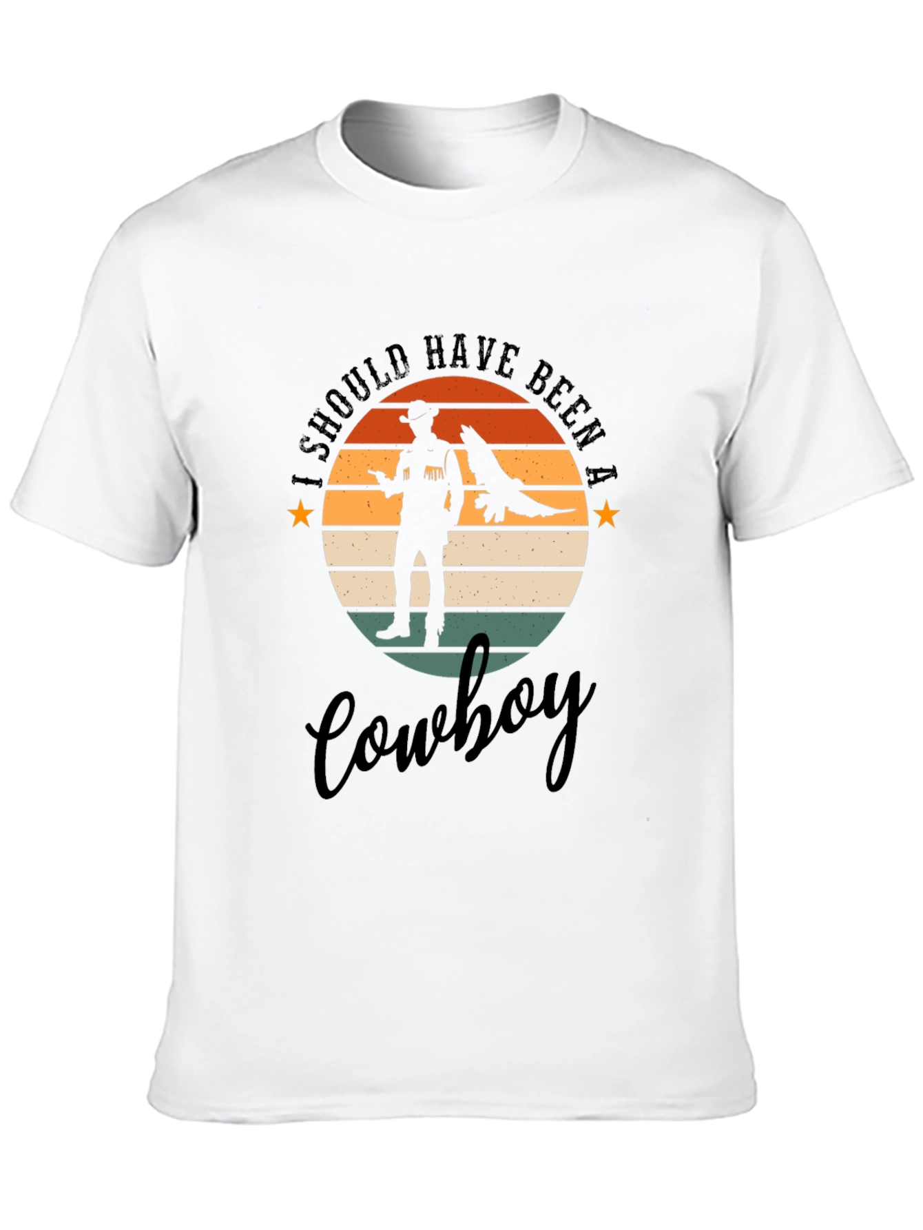 Retro Cowboy T-Shirt - Western Style Graphic Tee