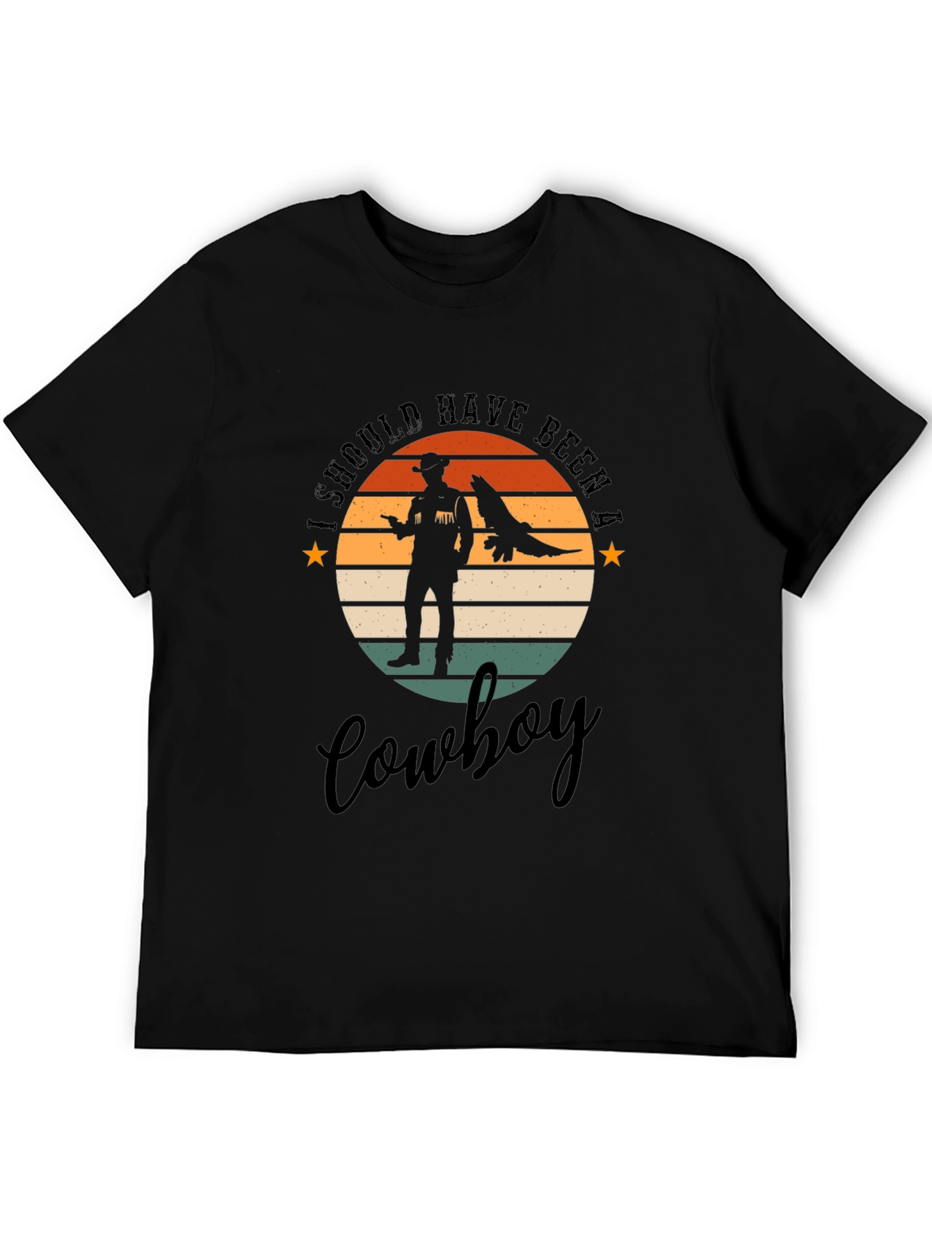 Retro Cowboy T-Shirt - Western Style Graphic Tee