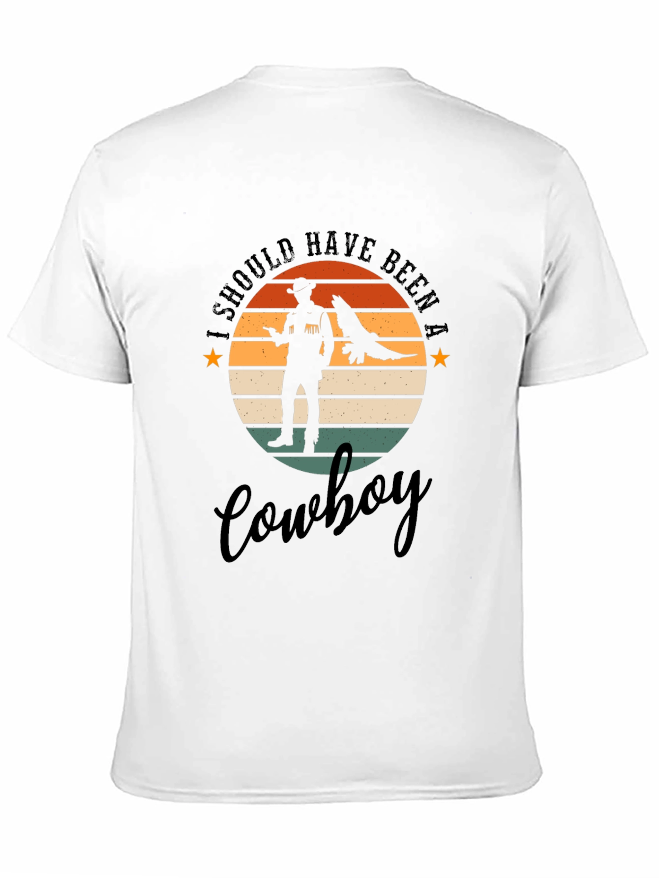 Retro Cowboy T-Shirt - Western Style Graphic Tee