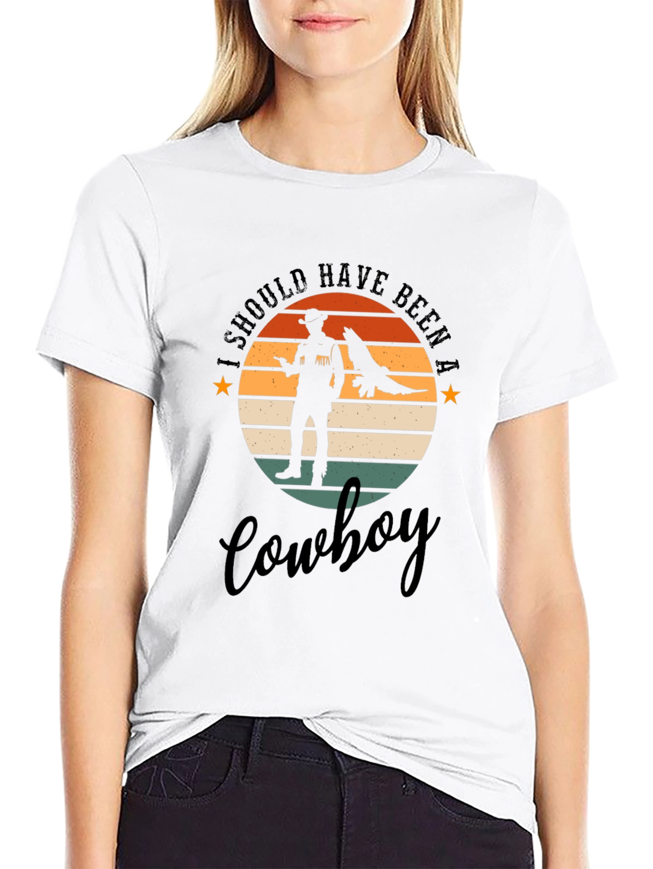Retro Cowboy T-Shirt - Western Style Graphic Tee