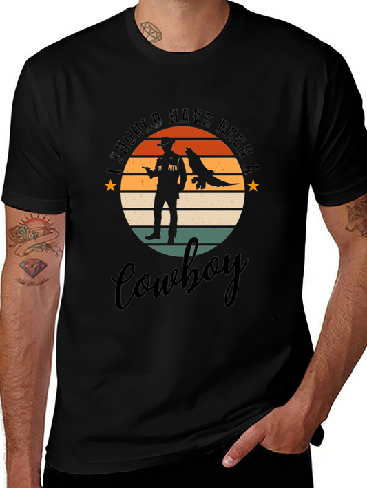 Retro Cowboy T-Shirt - Western Style Graphic Tee
