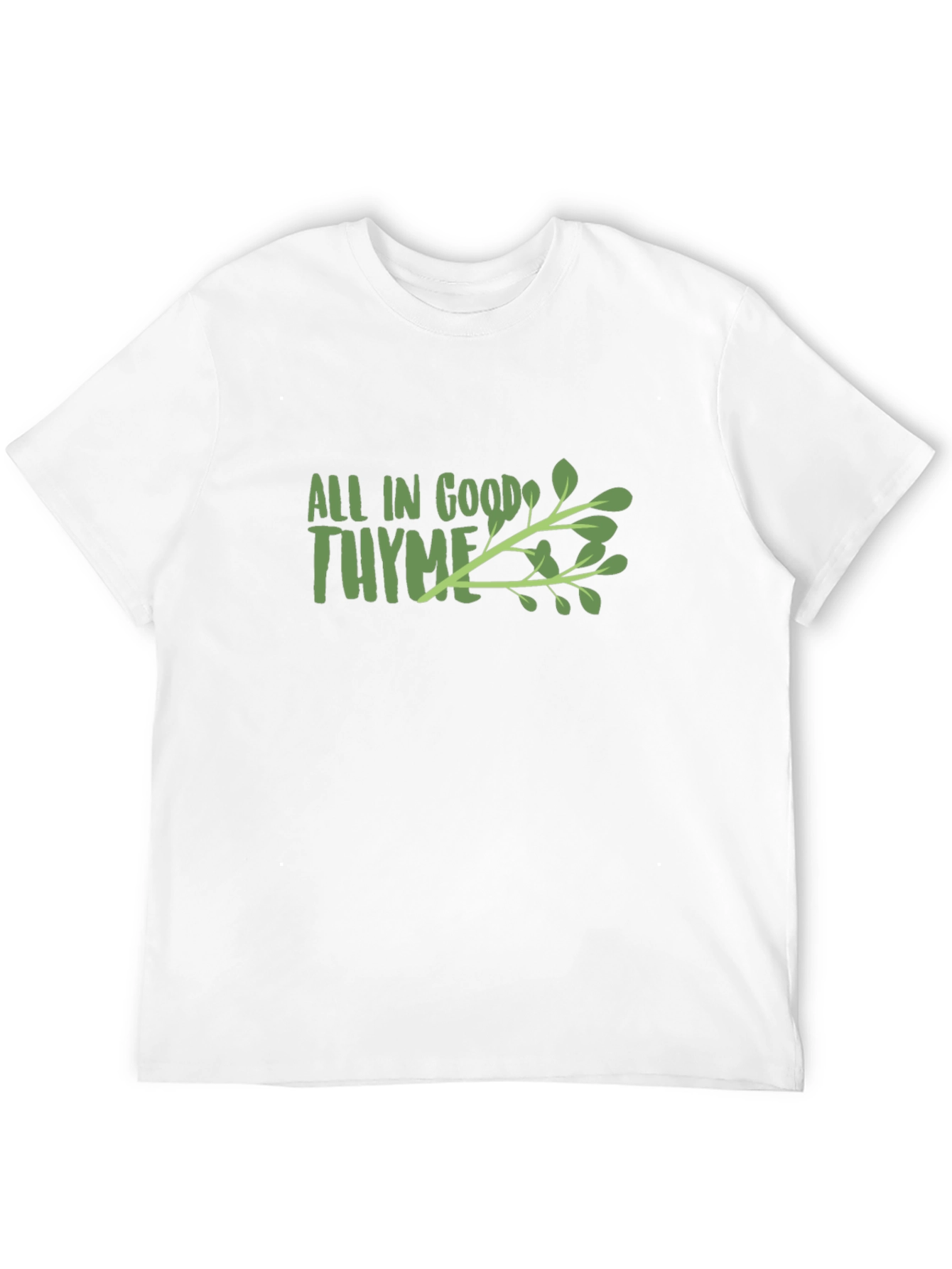 All in Good Thyme Black Graphic Tee