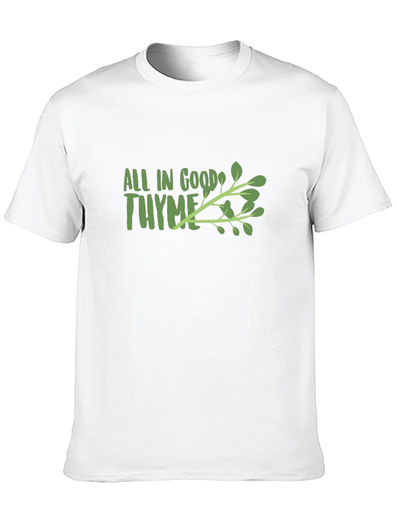 All in Good Thyme Black Graphic Tee