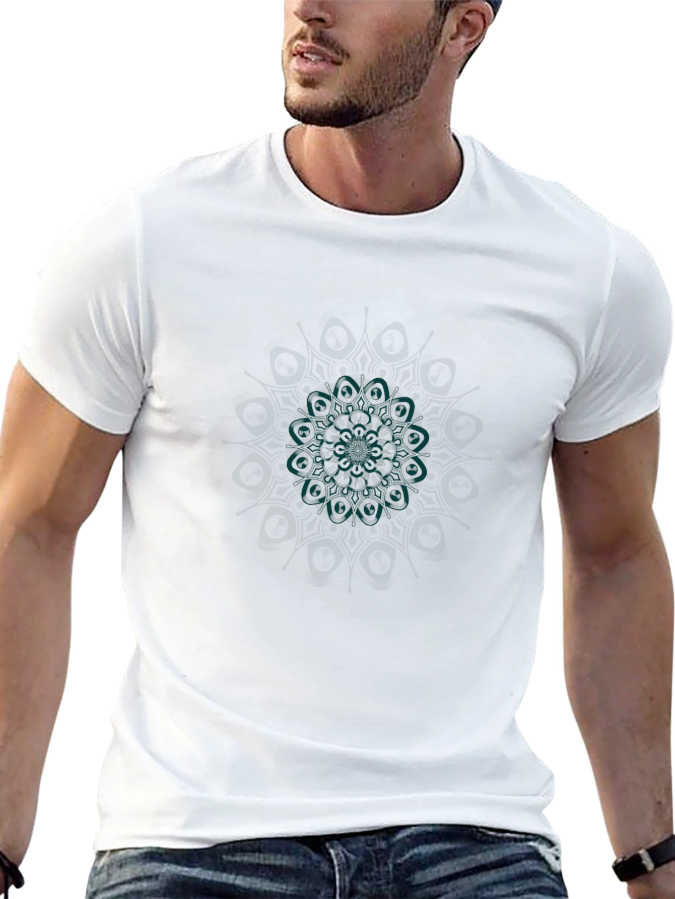 Black Mandala Graphic T-Shirt