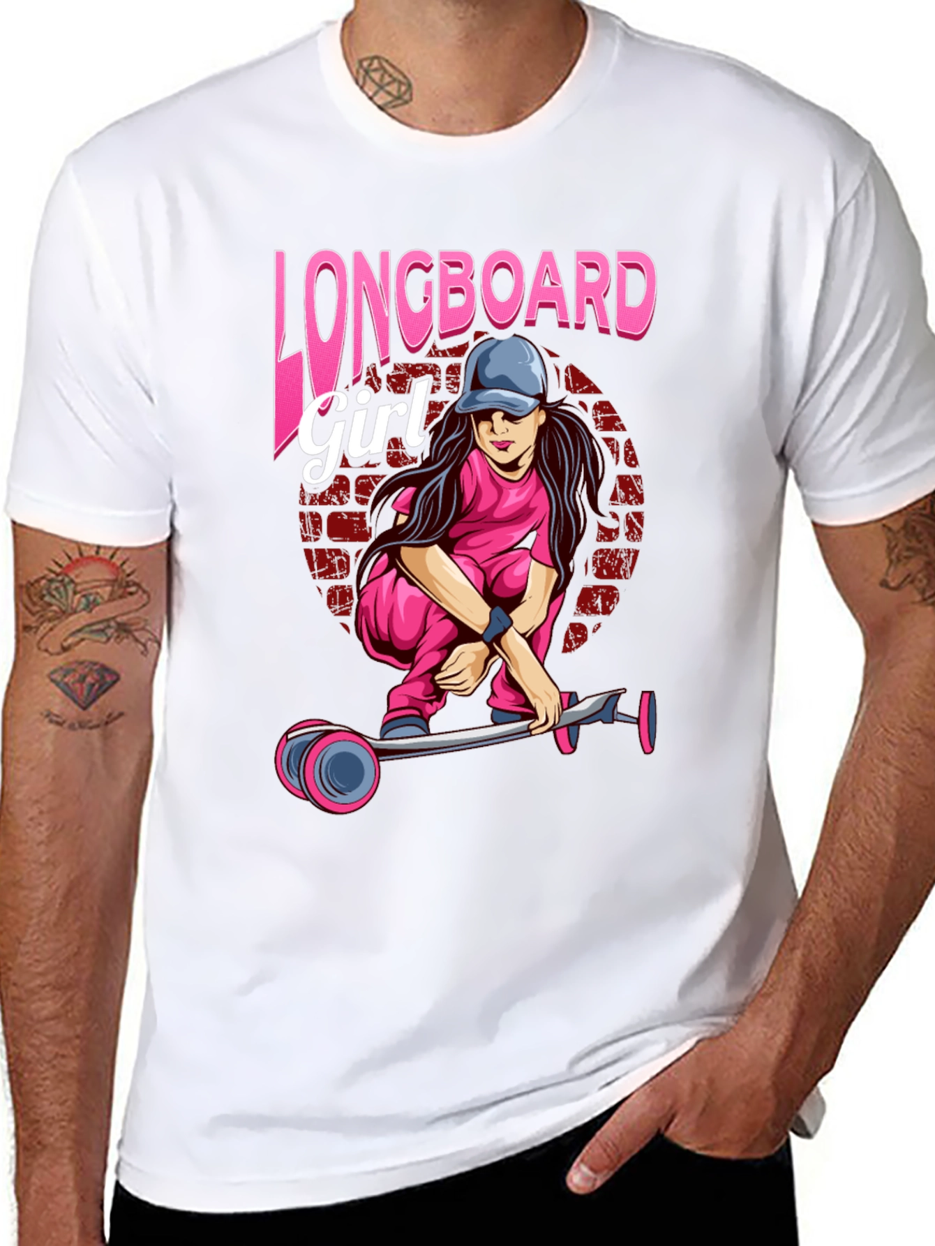 Longboard Girl Black T-Shirt