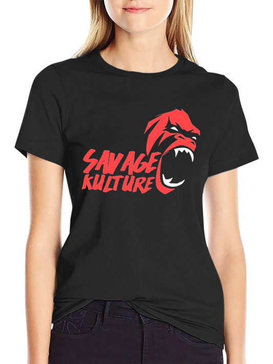 Savage Kulture Gorilla Graphic Black T-Shirt