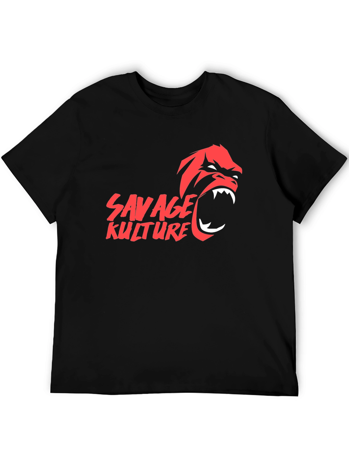 Savage Kulture Gorilla Graphic Black T-Shirt