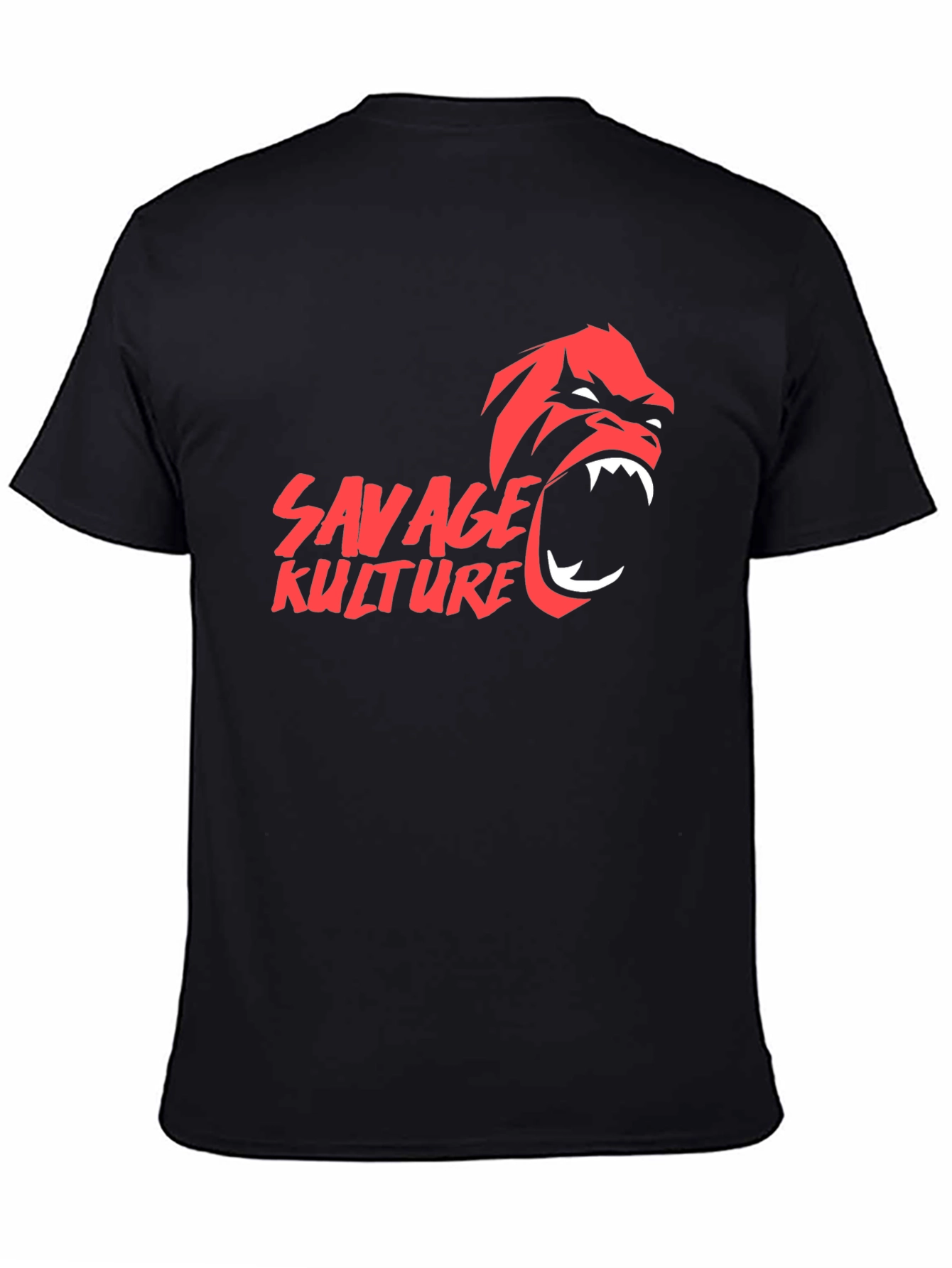 Savage Kulture Gorilla Graphic Black T-Shirt