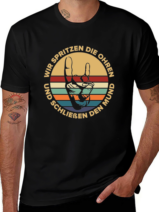 Retro German T-Shirt: Wir Spritzen Die Ohren