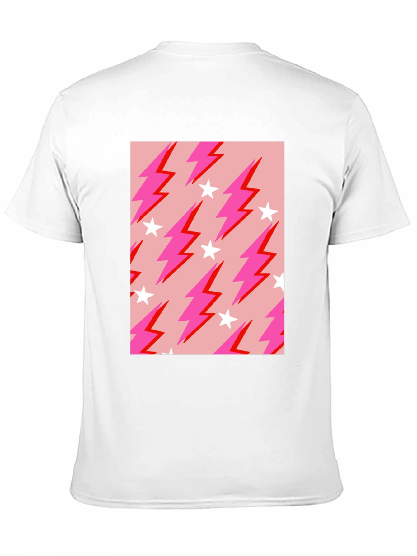 Lightning Bolt Star Graphic Tee - Trendy Casual Style
