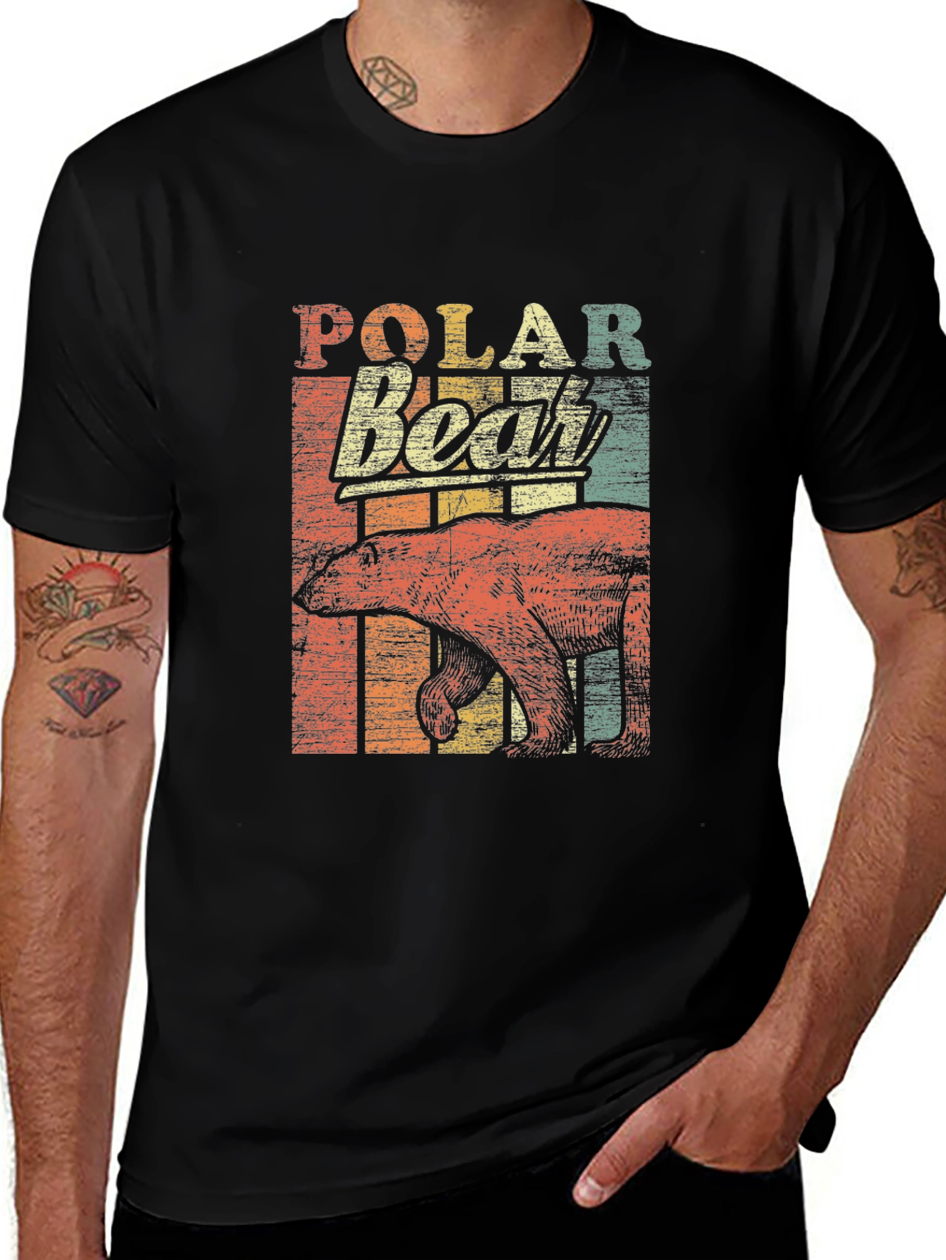 Retro Polar Bear Graphic Tee