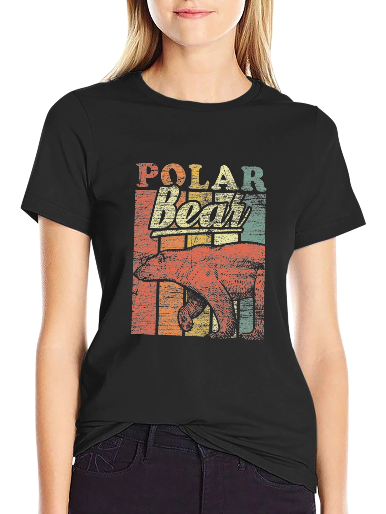 Retro Polar Bear Graphic Tee