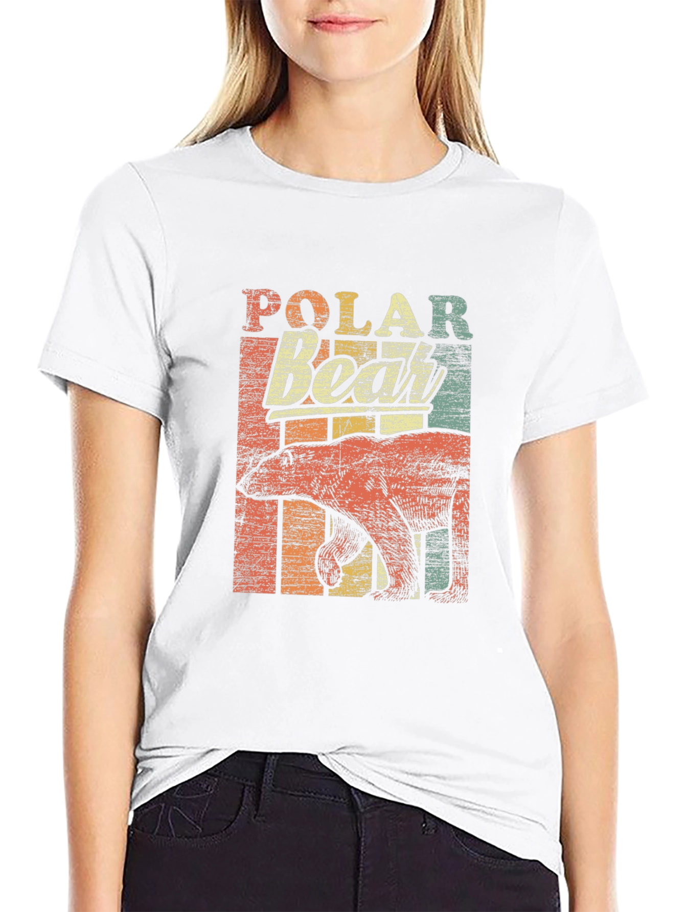 Retro Polar Bear Graphic Tee