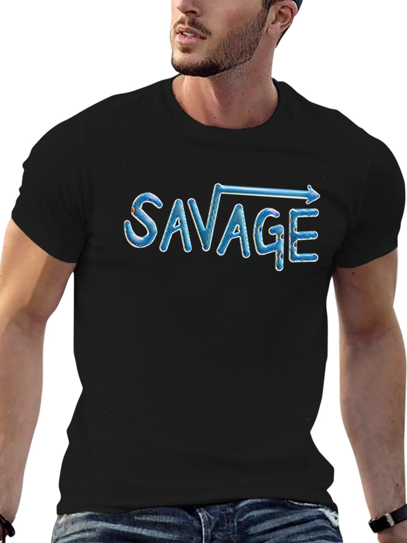 Savage Square Root Graphic Print T-Shirt