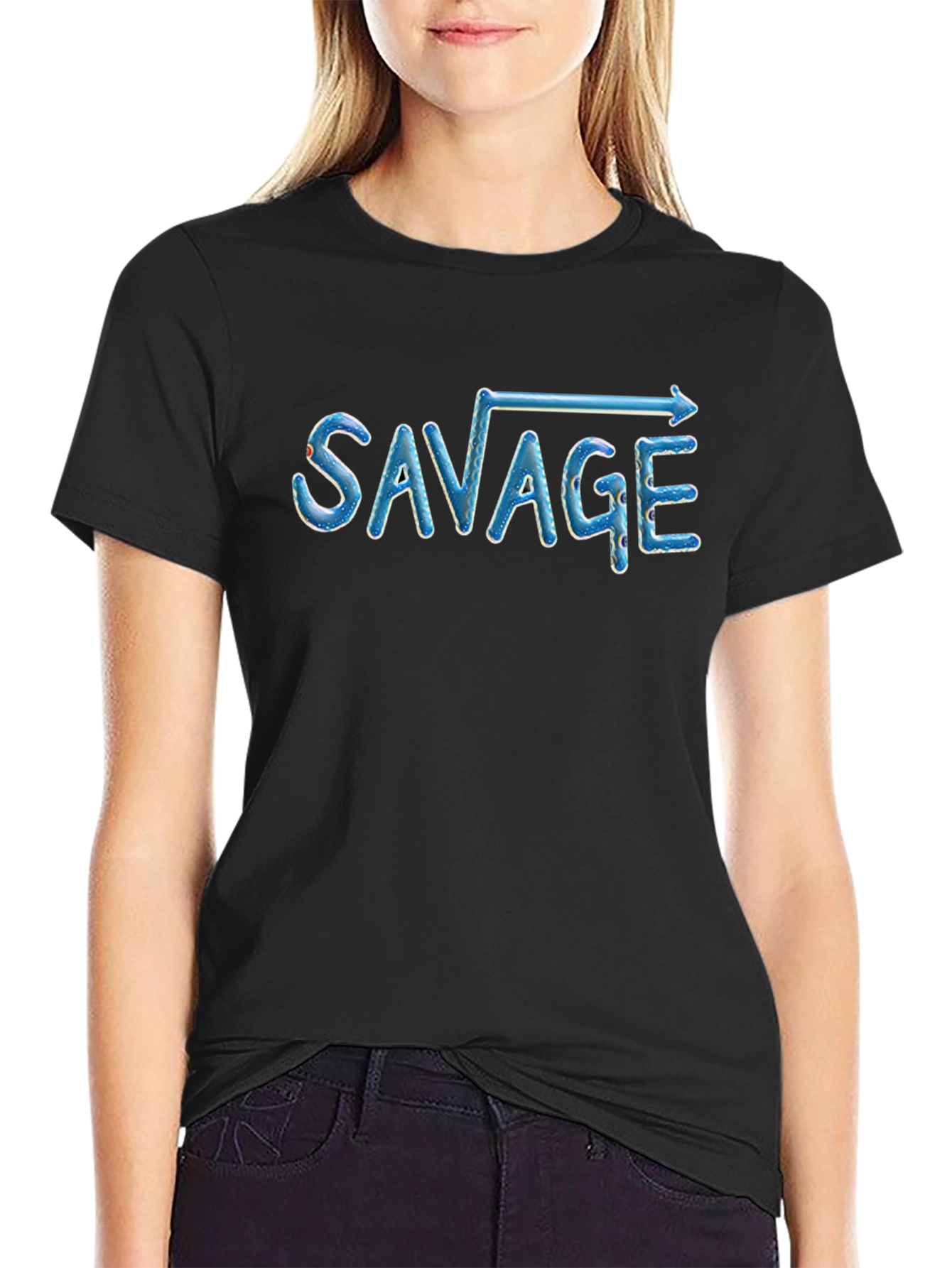Savage Square Root Graphic Print T-Shirt