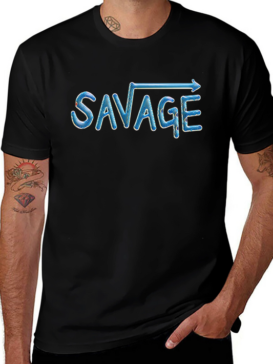 Savage Square Root Graphic Print T-Shirt