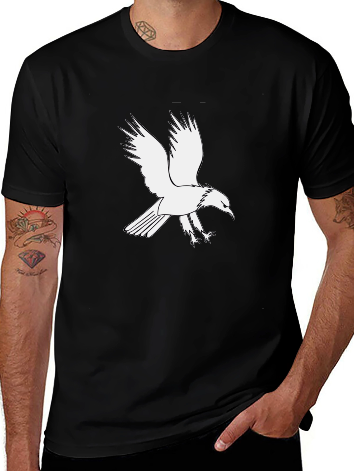 Black Eagle Graphic Tee - Mens Style