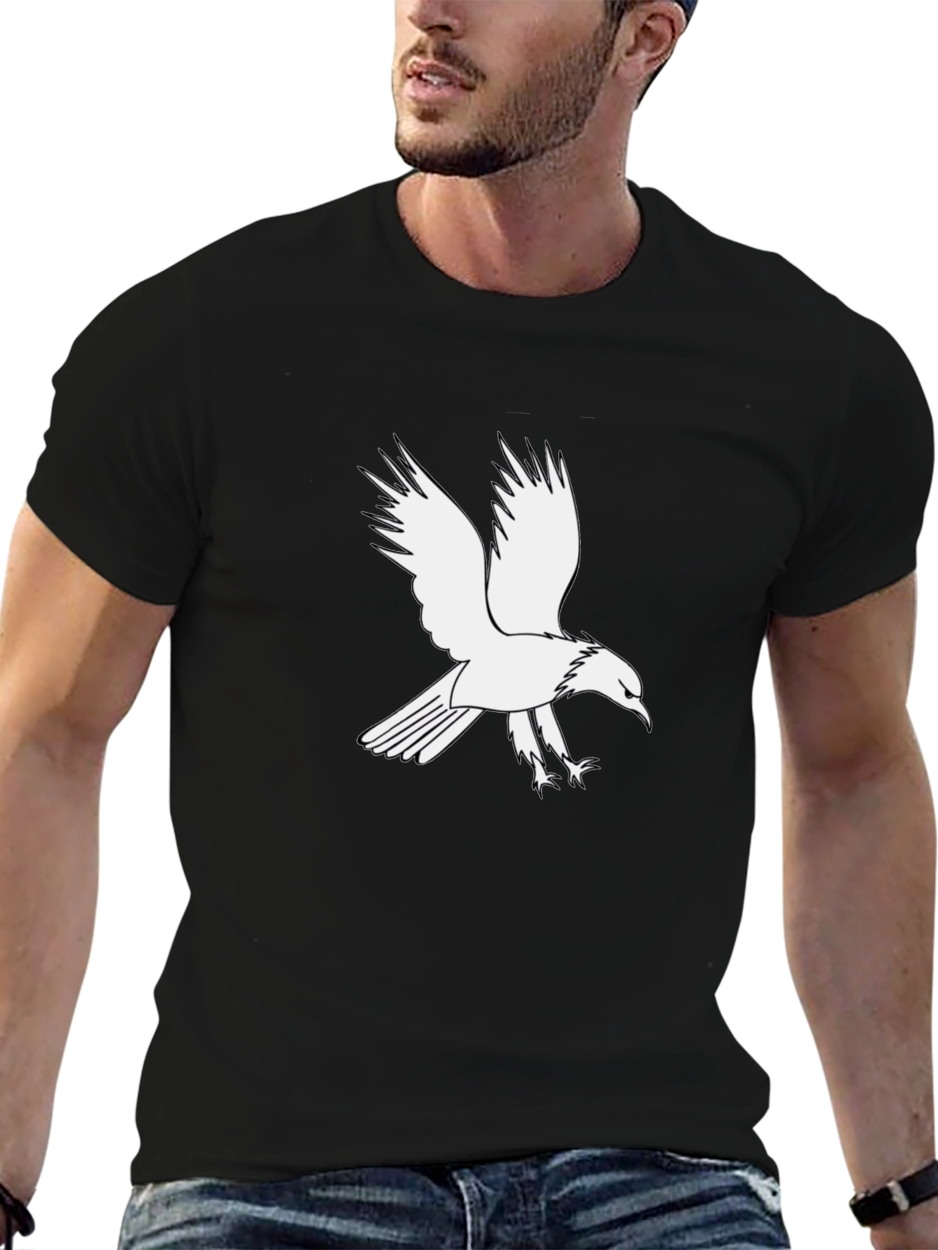 Black Eagle Graphic Tee - Mens Style