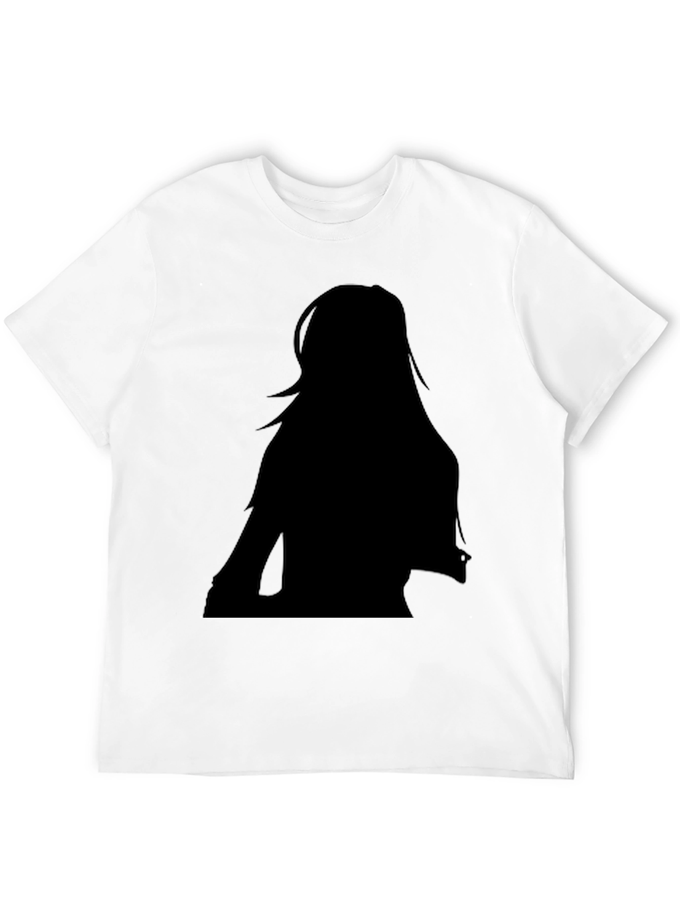 Silhouette Graphic Tee - Stylish Black Cotton T-Shirt