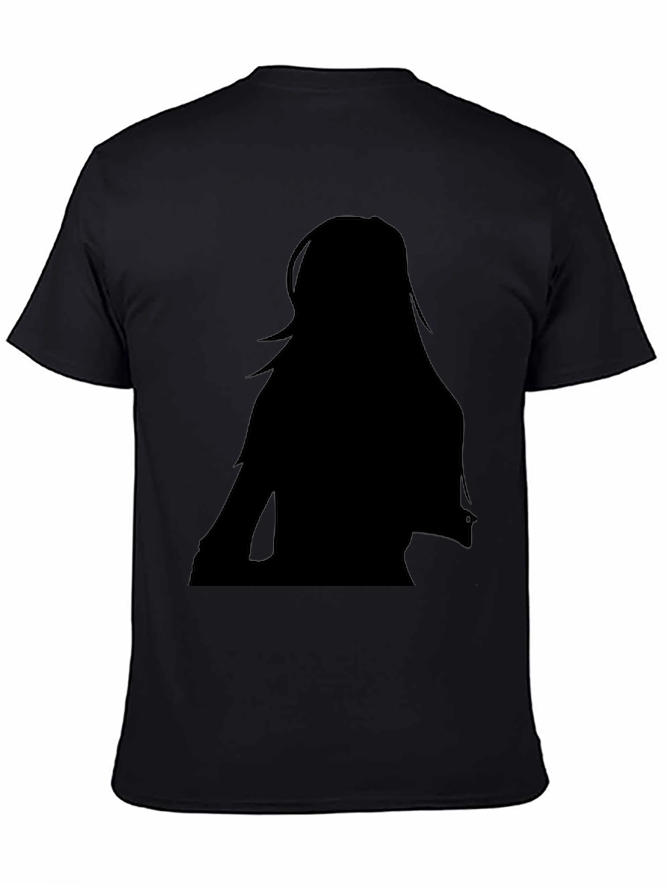 Silhouette Graphic Tee - Stylish Black Cotton T-Shirt