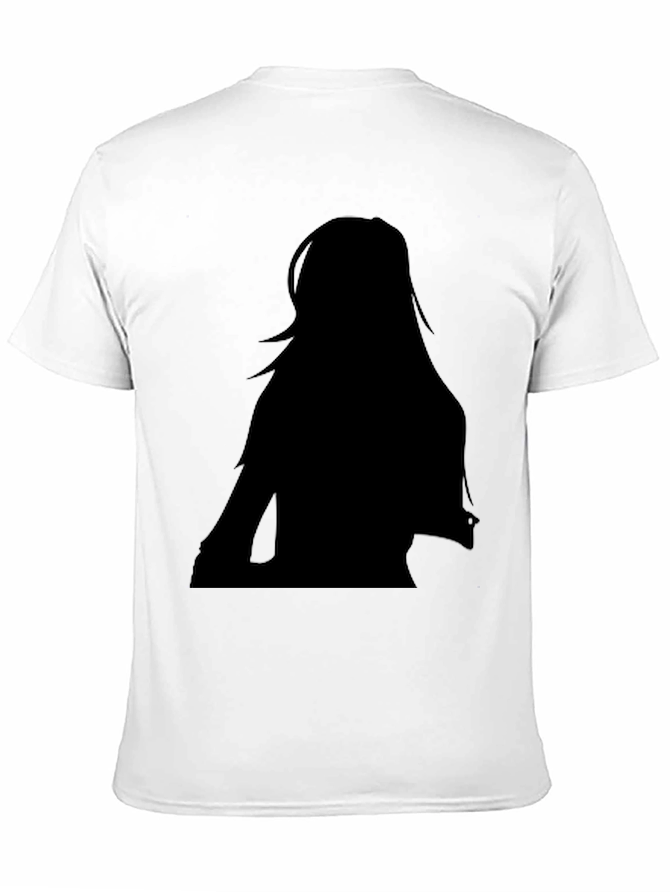 Silhouette Graphic Tee - Stylish Black Cotton T-Shirt