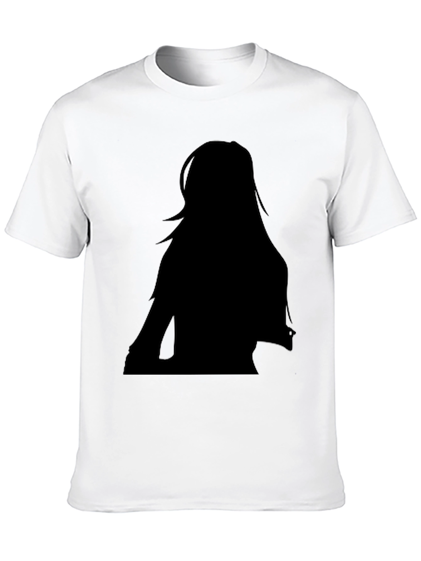 Silhouette Graphic Tee - Stylish Black Cotton T-Shirt