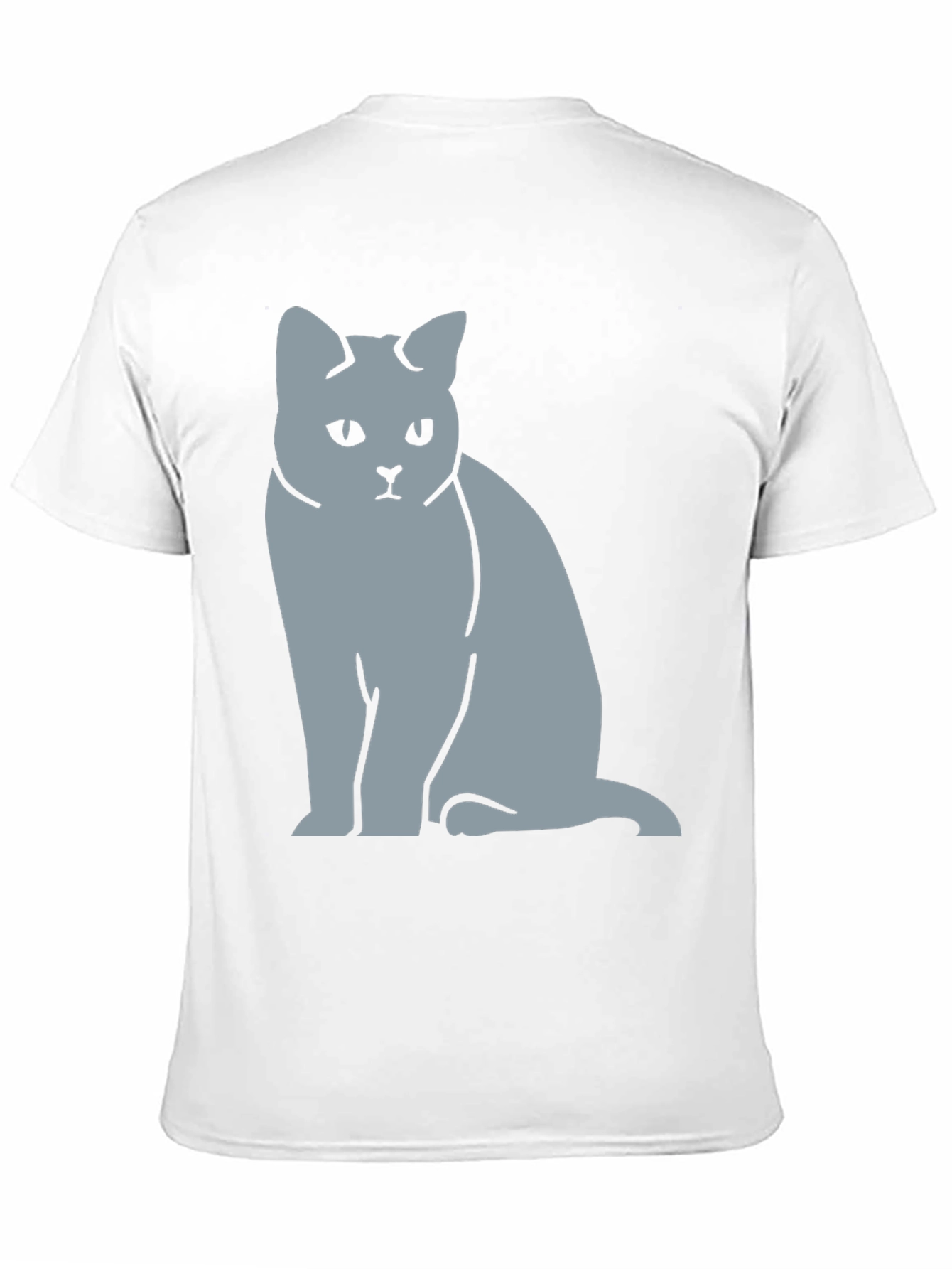 Sad Cat Graphic T-Shirt - Unisex Black Tee