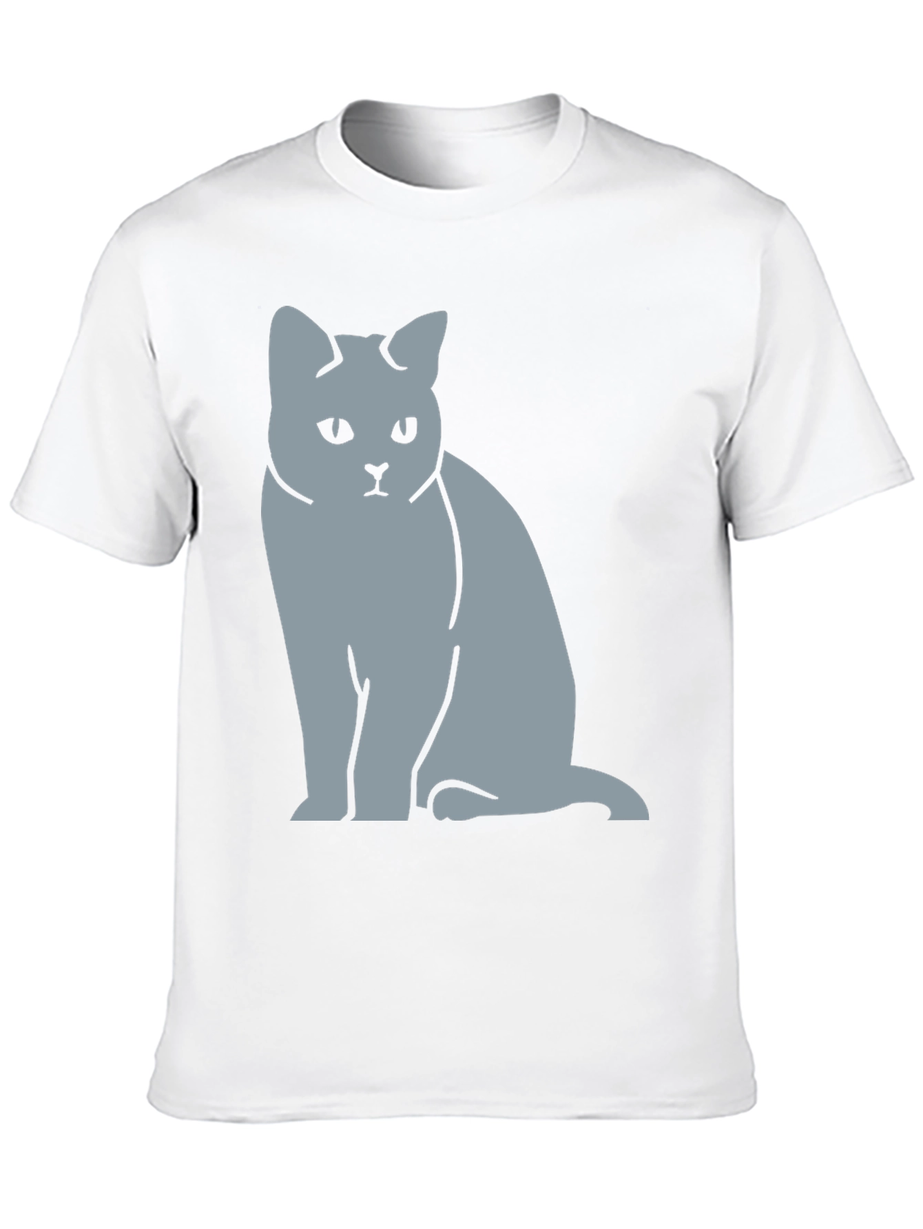 Sad Cat Graphic T-Shirt - Unisex Black Tee