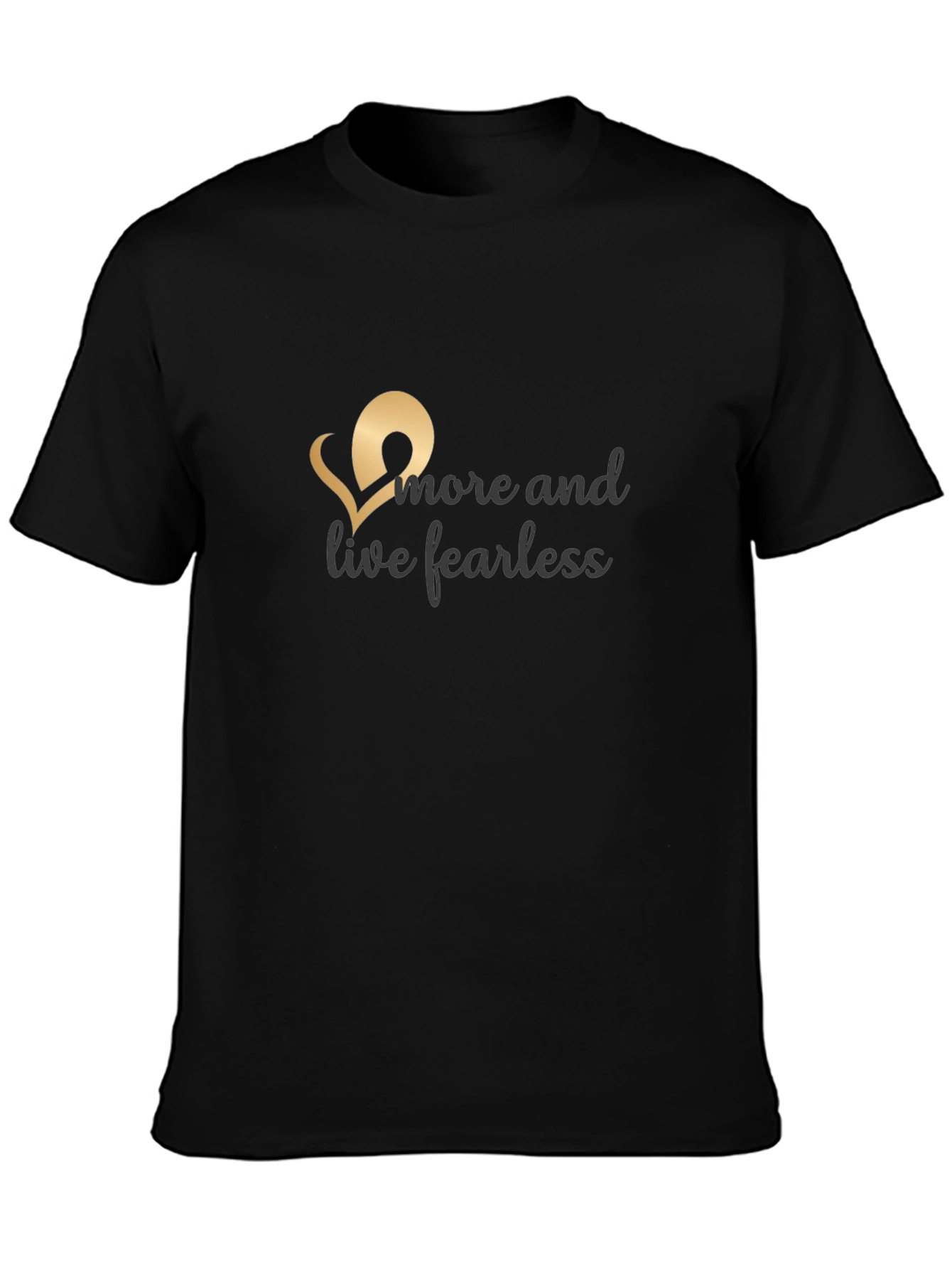 Live Fearless Graphic Tee - Black