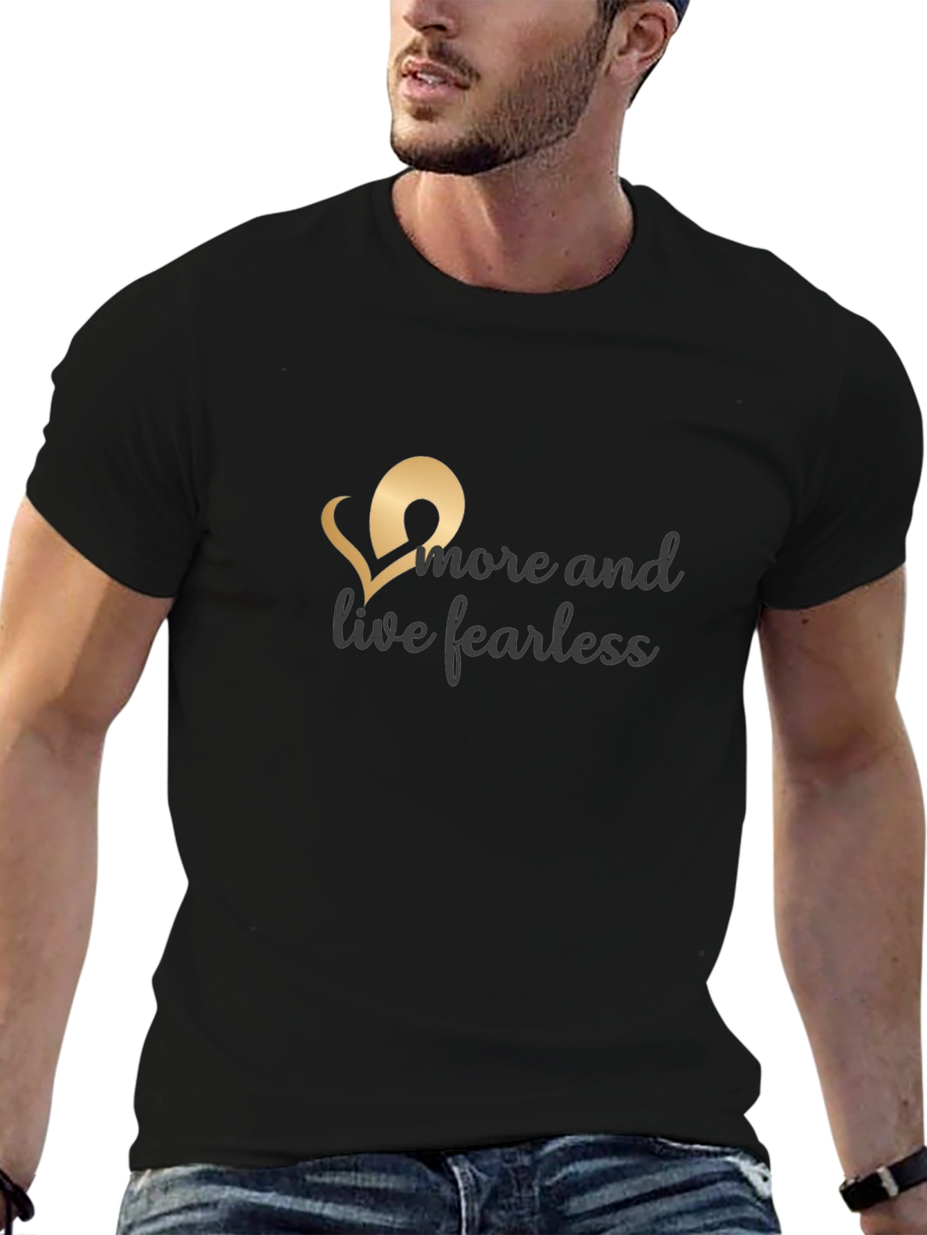 Live Fearless Graphic Tee - Black