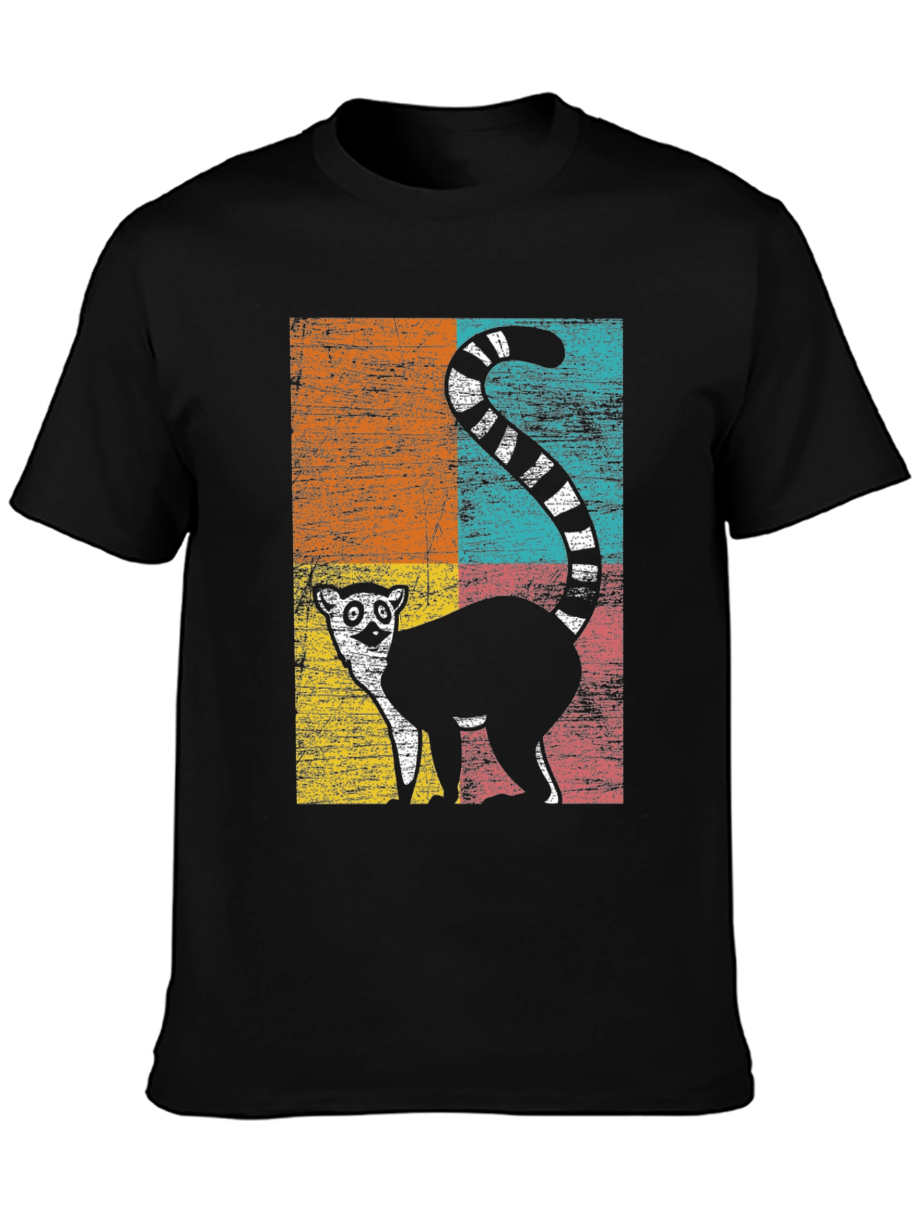 Retro Lemur Graphic T-Shirt