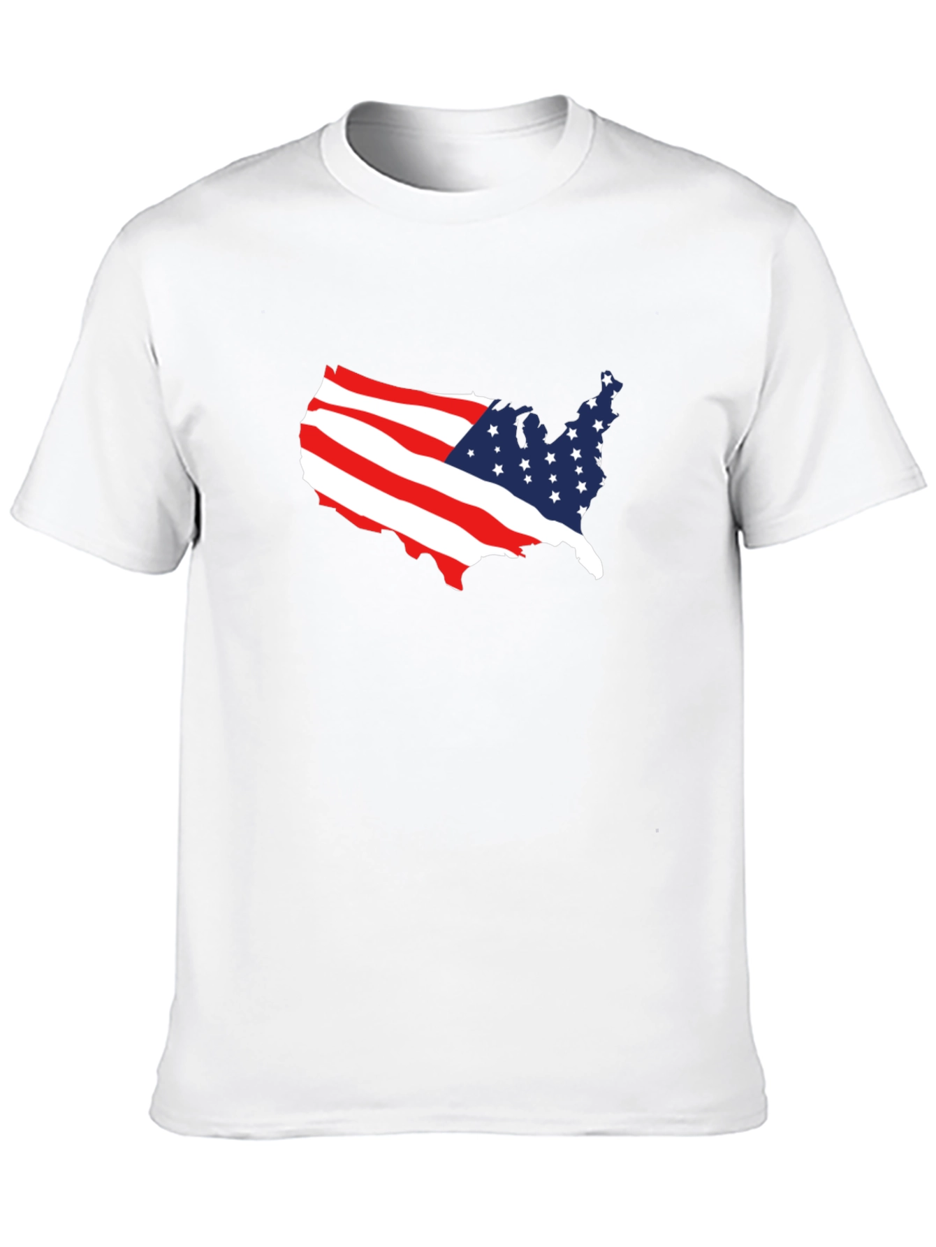 American Flag USA Map Graphic T-Shirt