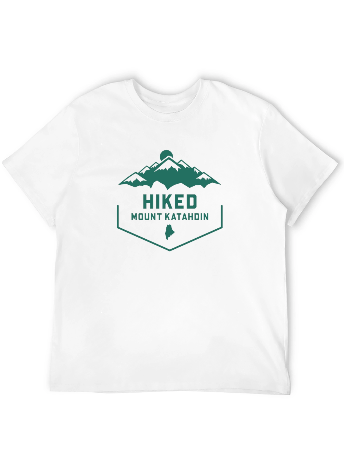 Mount Katahdin Hiked T-Shirt - Black