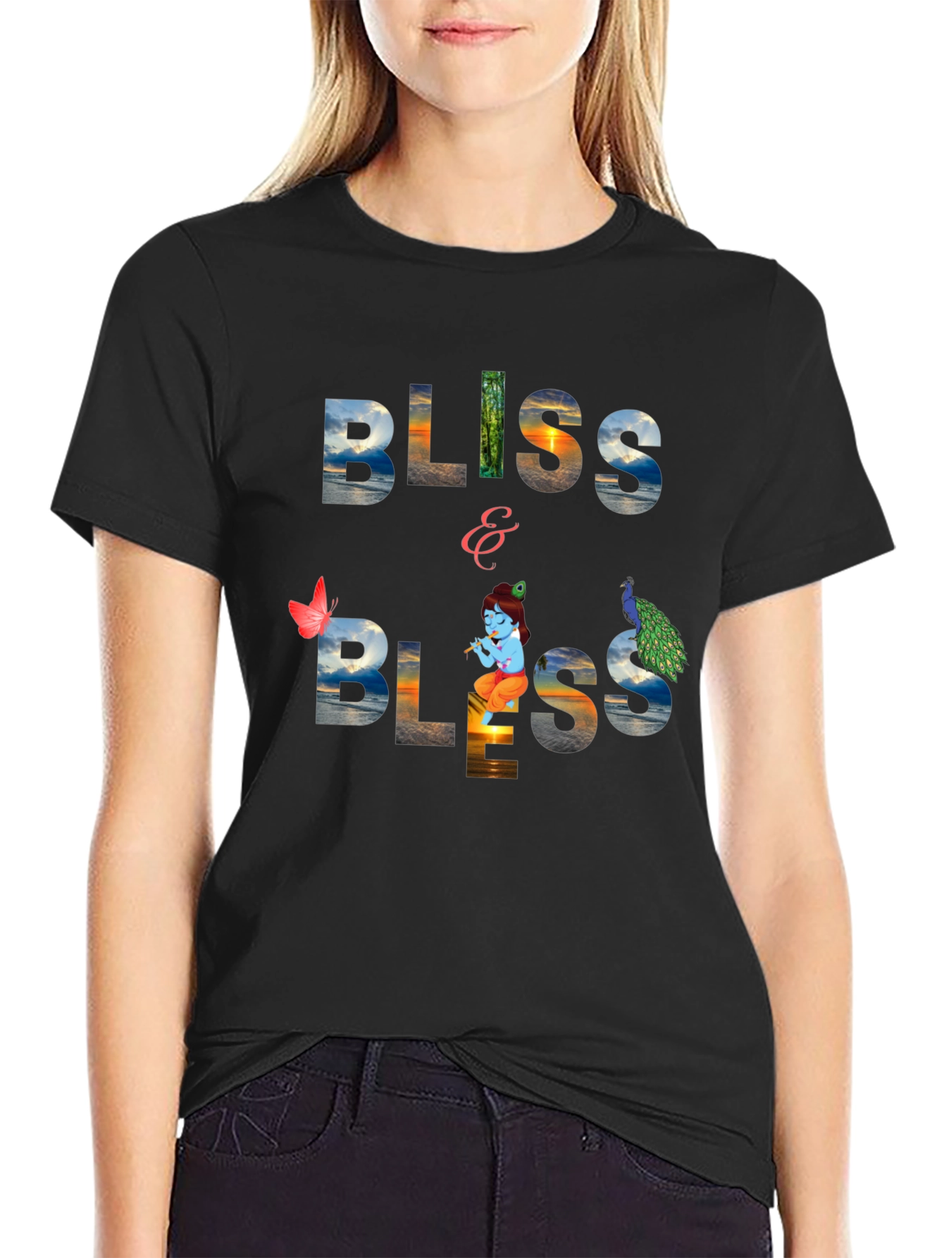 Bliss Krishna Graphic Tee - Relaxed Fit