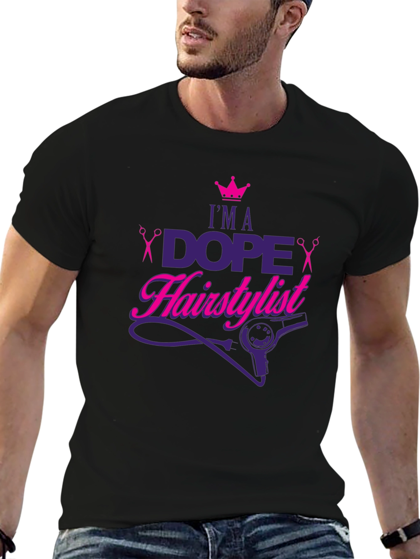 Dope Hairstylist Black T-Shirt