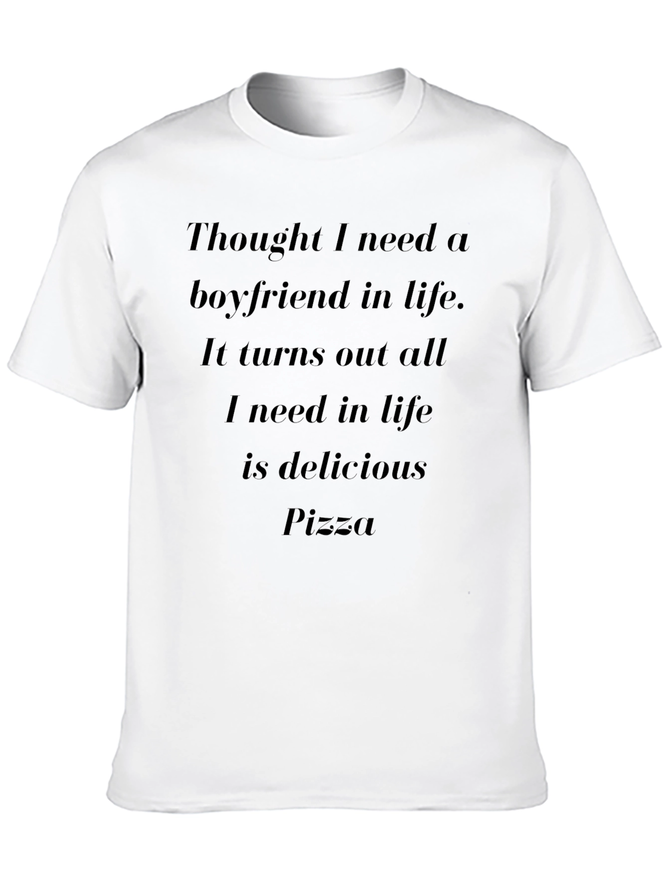 Delicious Pizza T-Shirt - Boyfriend Alternative