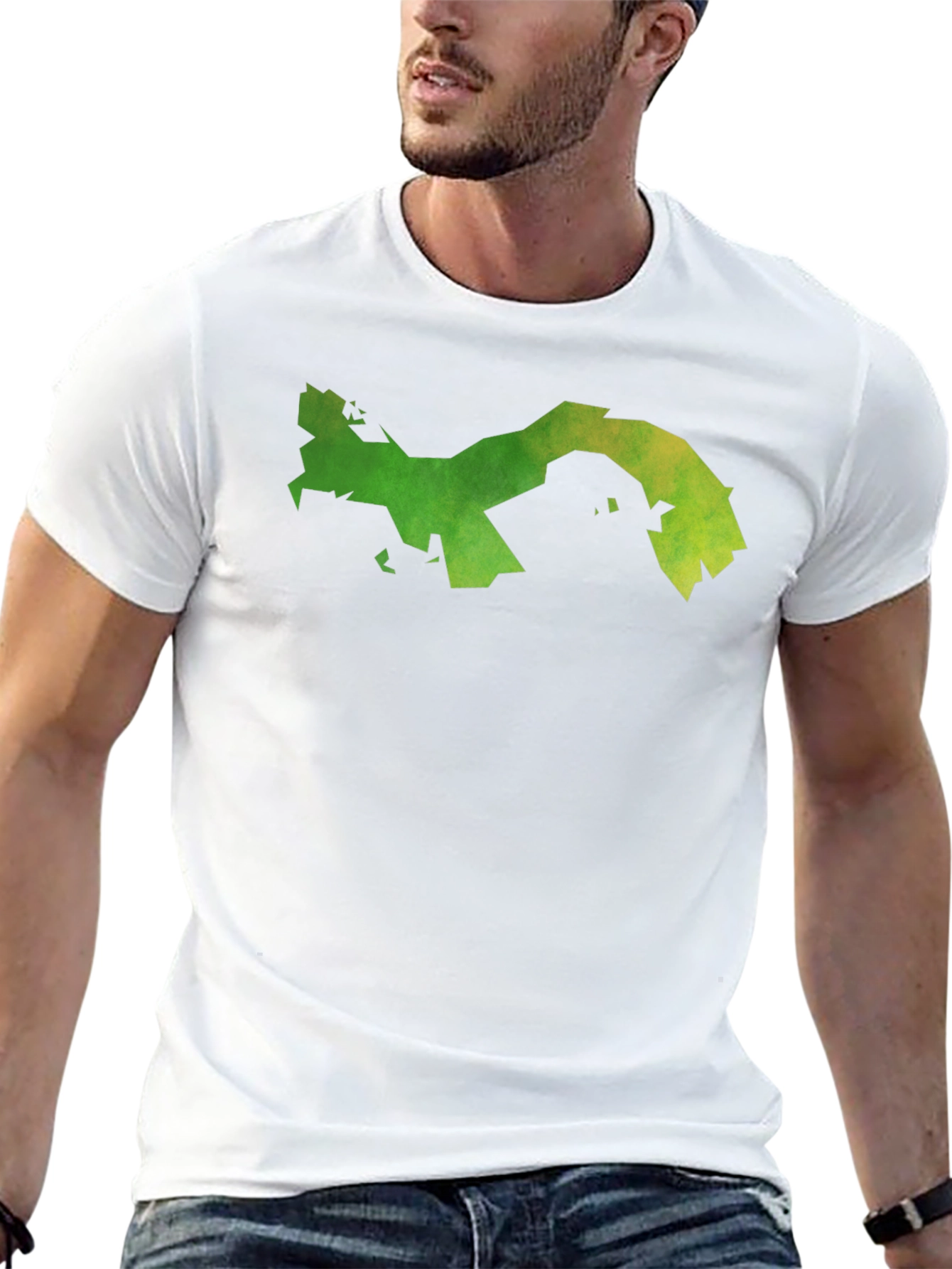 Panama Map Graphic Tee - Black Cotton T-Shirt