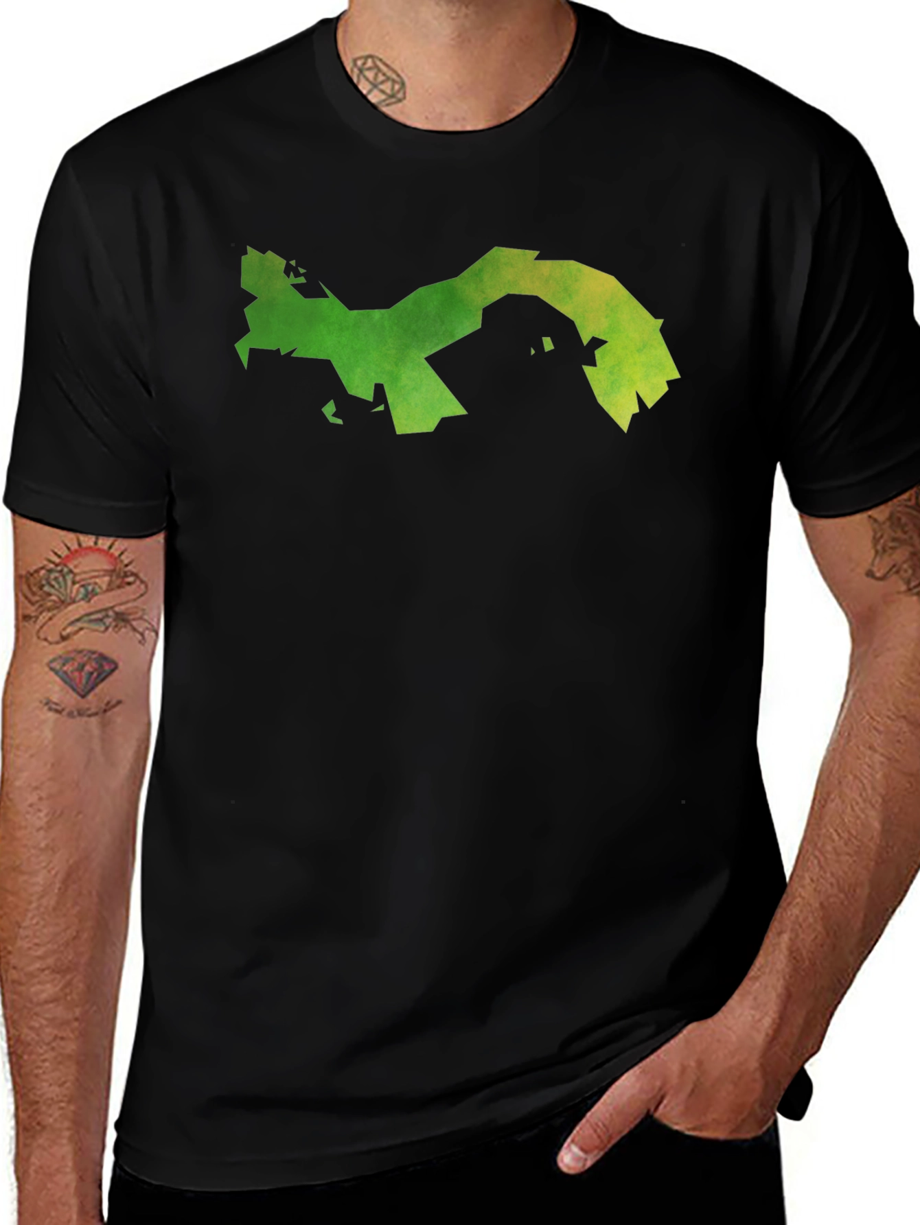 Panama Map Graphic Tee - Black Cotton T-Shirt