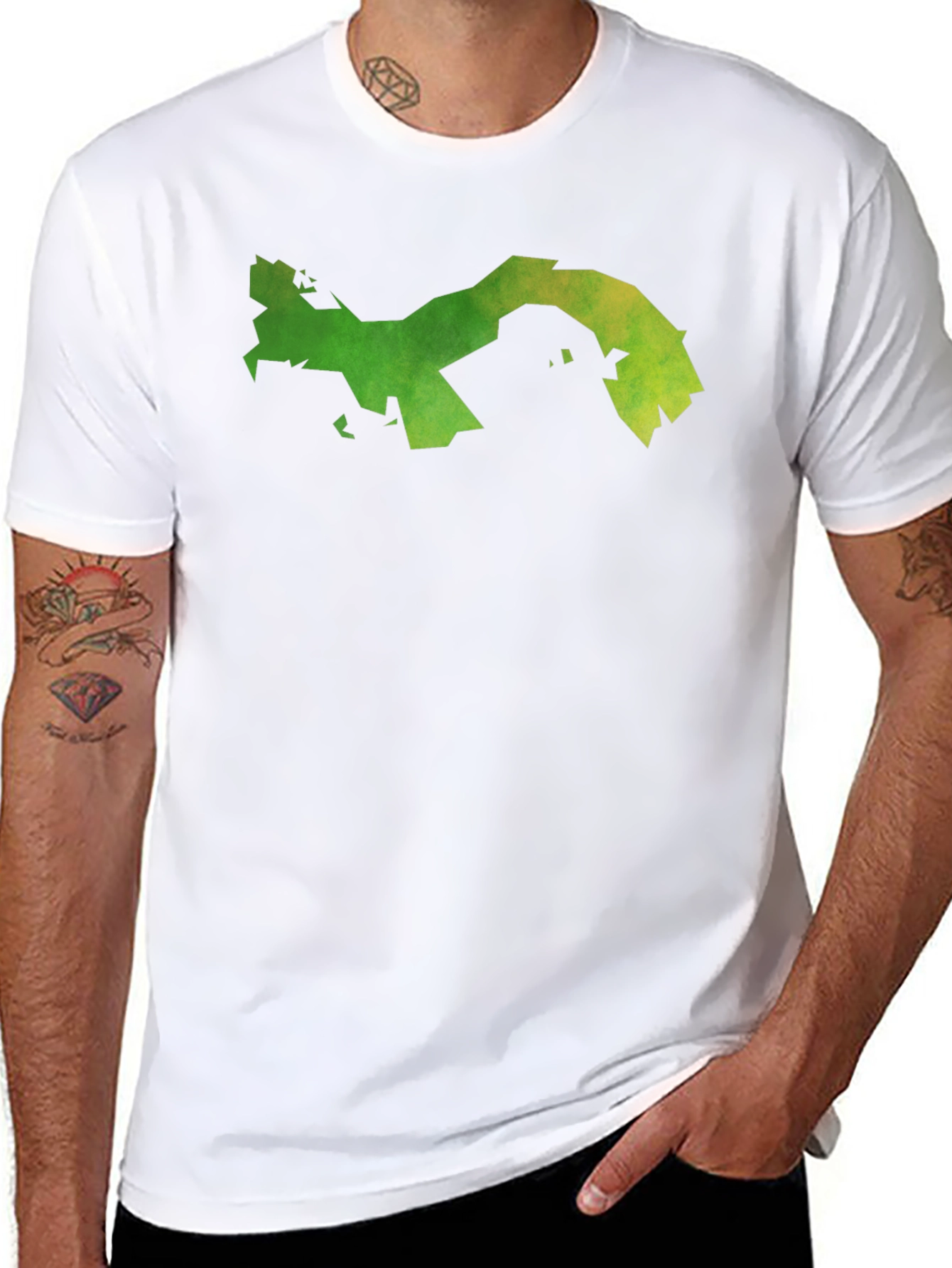 Panama Map Graphic Tee - Black Cotton T-Shirt