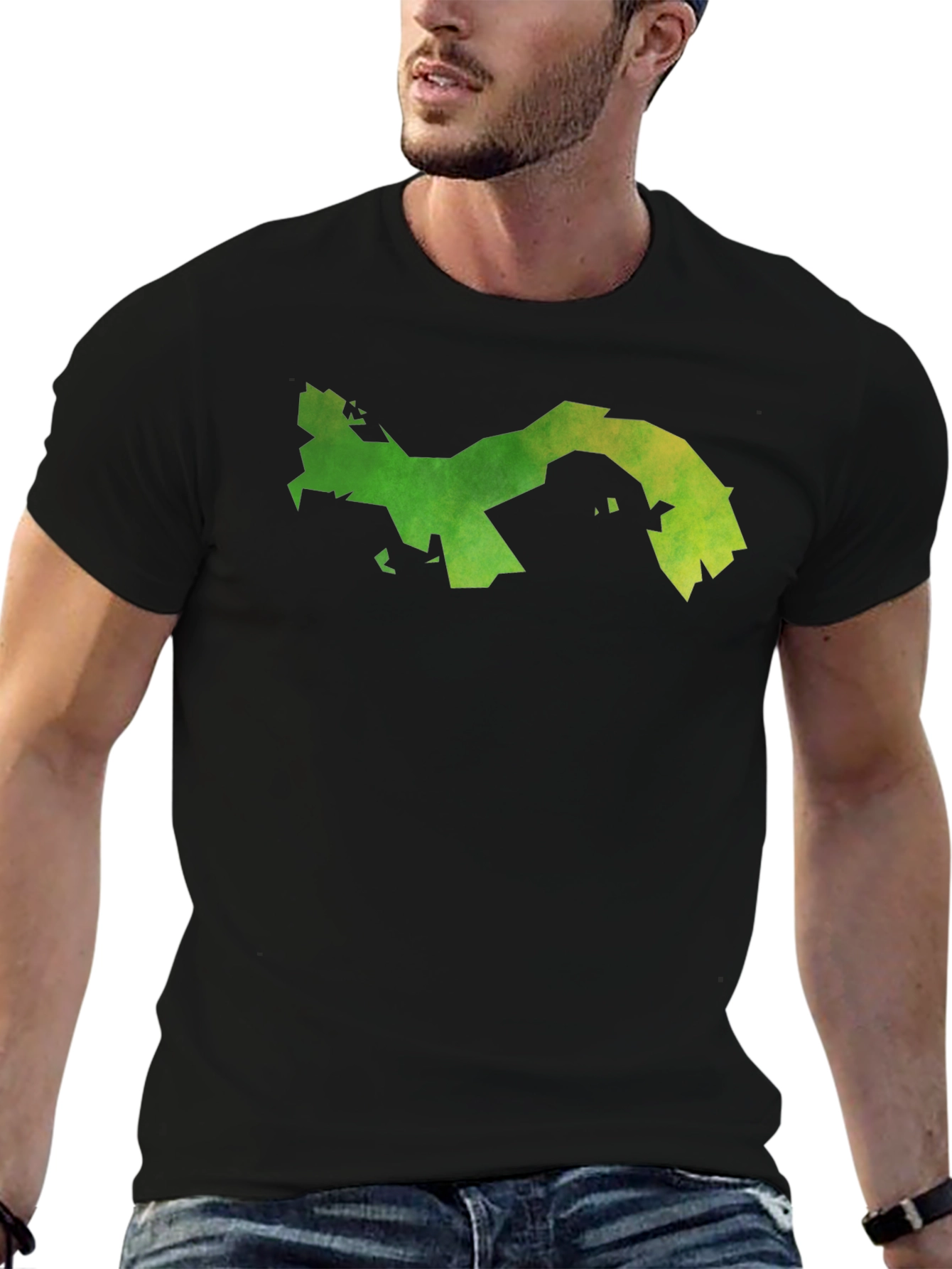 Panama Map Graphic Tee - Black Cotton T-Shirt