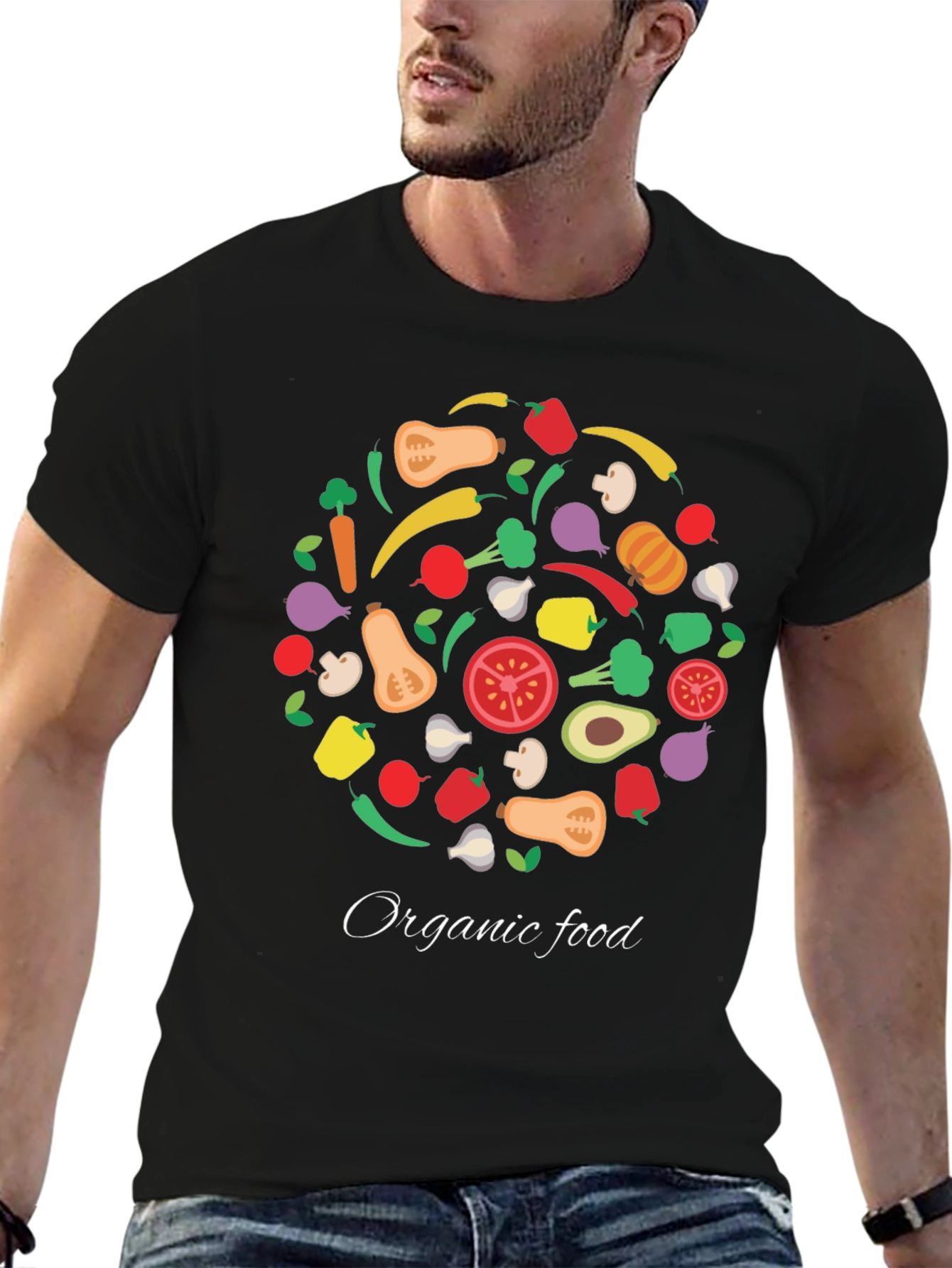 Organic Food T-Shirt: Healthy & Stylish
